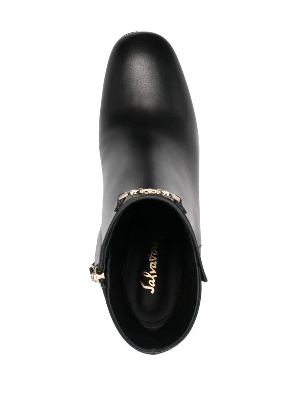 Salvatore Ferragamo o1y0426 Ankle Boots in Black Size US 4.5 / IT 34.5 - 4 Thumbnail