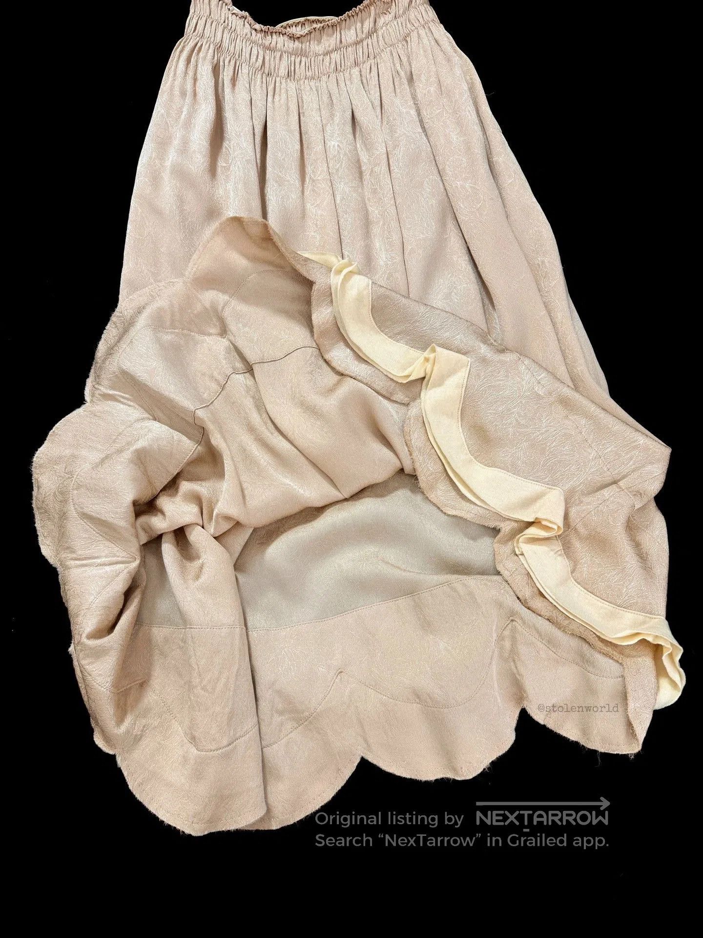Comme des Garcons Comme des Garçons Silk Petal Hem Skirt. Size 33" - 4 Thumbnail