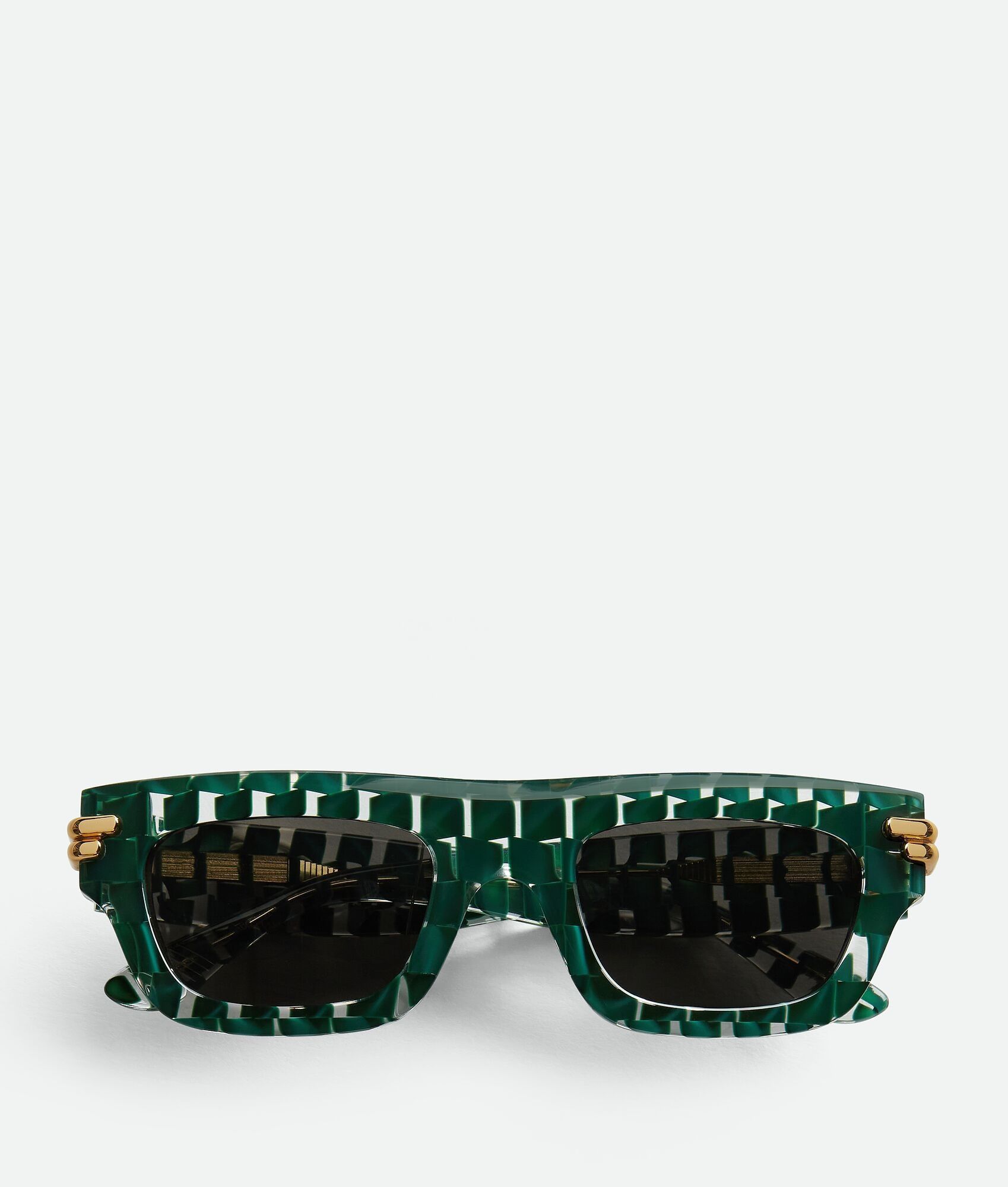 Bottega Veneta o1w1db10126 Size: OS / Mitre Square Sunglasses in Green Size ONE SIZE - 1 Thumbnail