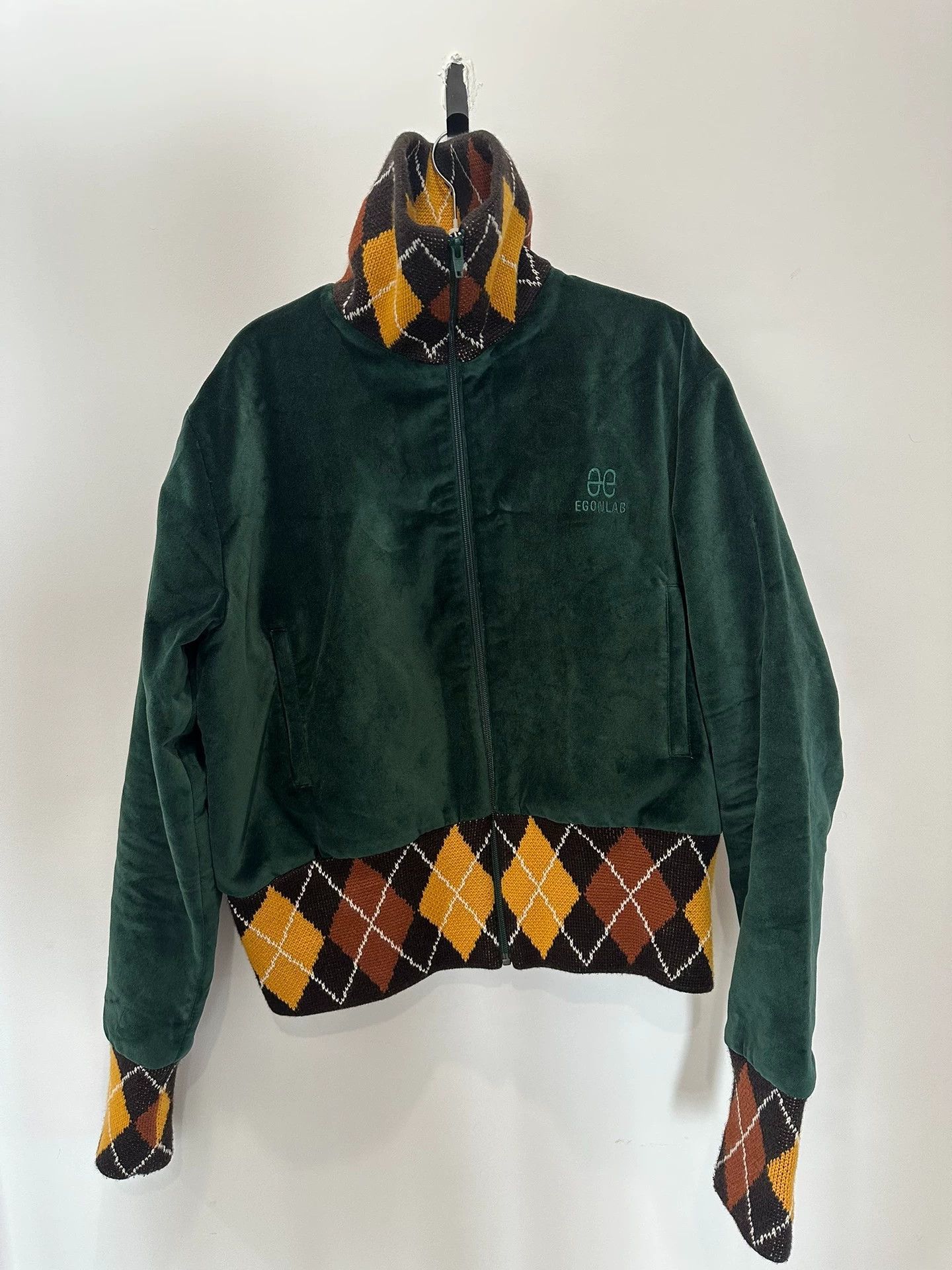Egon Lab EGONLAB Velvet Check Jacket EXO Size US L / EU 52-54 / 3 - 1 Thumbnail
