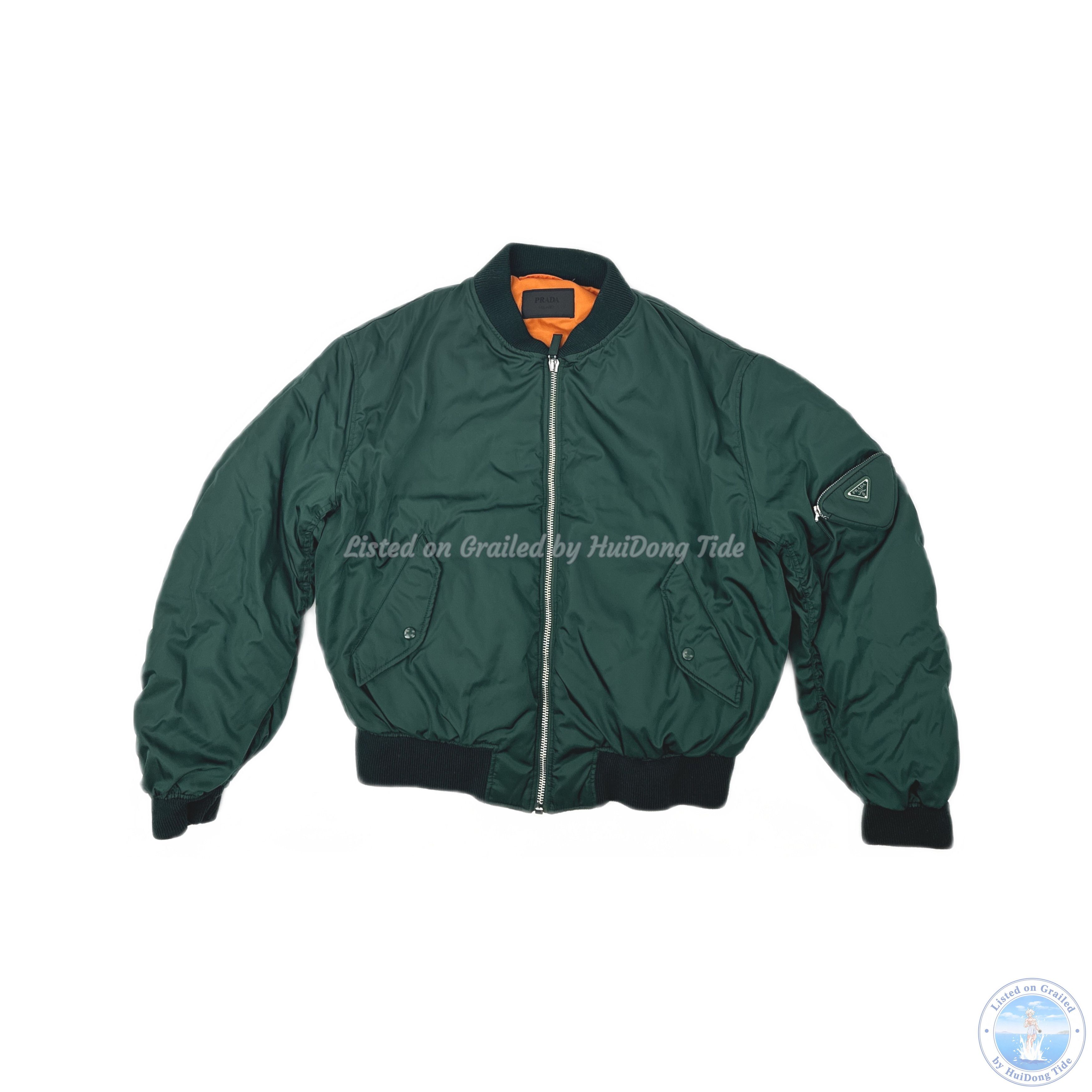 Prada Prada mens size XS S re-nylon Bomber jacket MA-1 Puffer