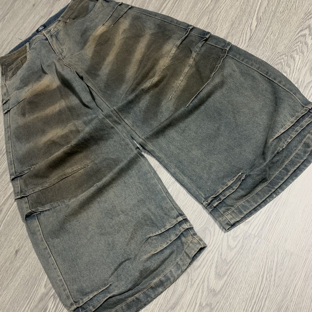Japanese Brand BADCHOICE BAGGY JEANS BULL SHARK SILOUTE Size US 32 / EU 48 - 3 Thumbnail