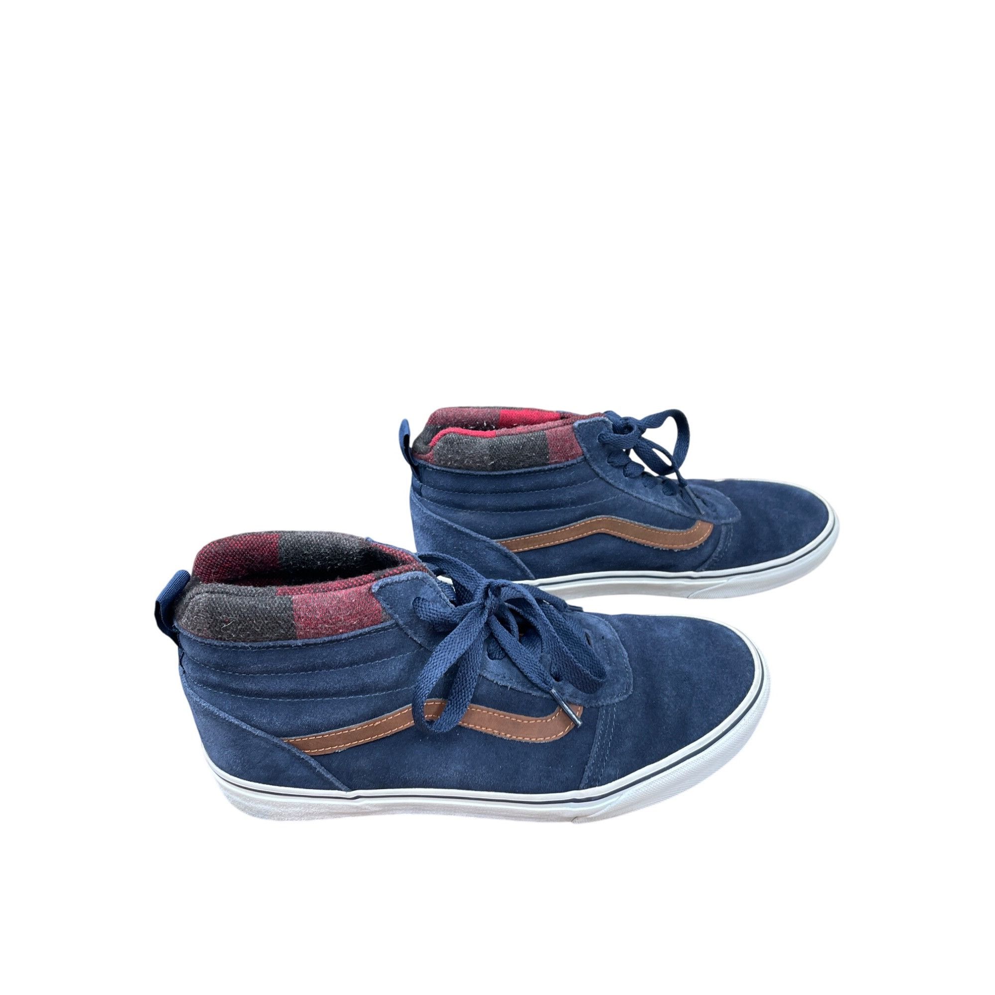 Vans Vans Mens Blue Suede Canvas High-Top Sneakers size 9 SKU 905 Size US 9 / EU 42 - 4 Thumbnail