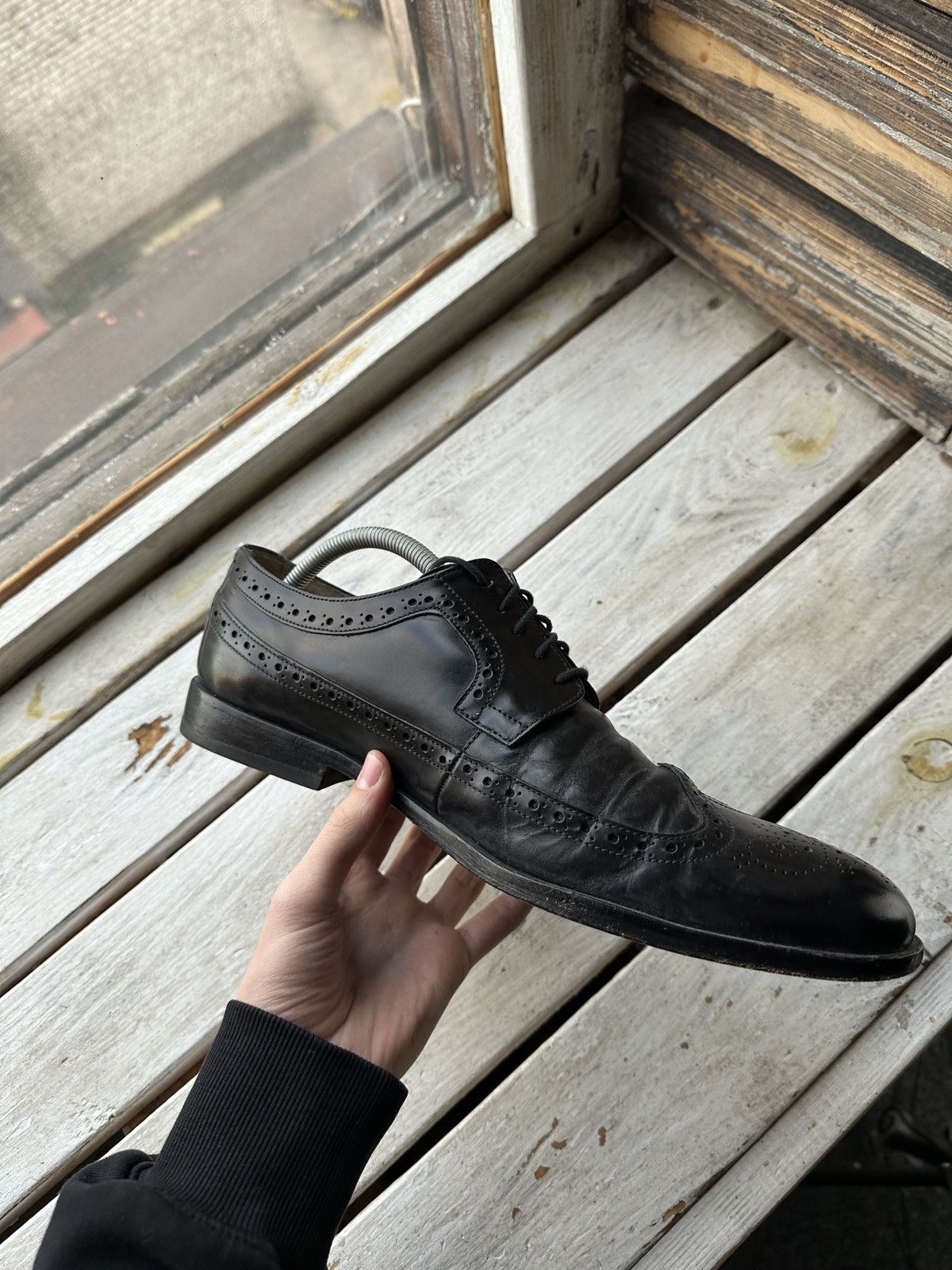 Melvin & Hamilton LUXURY 🚨 MELVIN & HAMILTON VNTG SHOES MEN BLACK LUXURY RARE Size US 12 / EU 45 - 13 Thumbnail