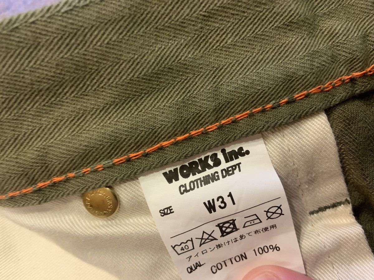 Iron Heart IH-733-ODG - 11oz Herringbone Cargo - Olive Drab Green Size US 31 - 3 Thumbnail