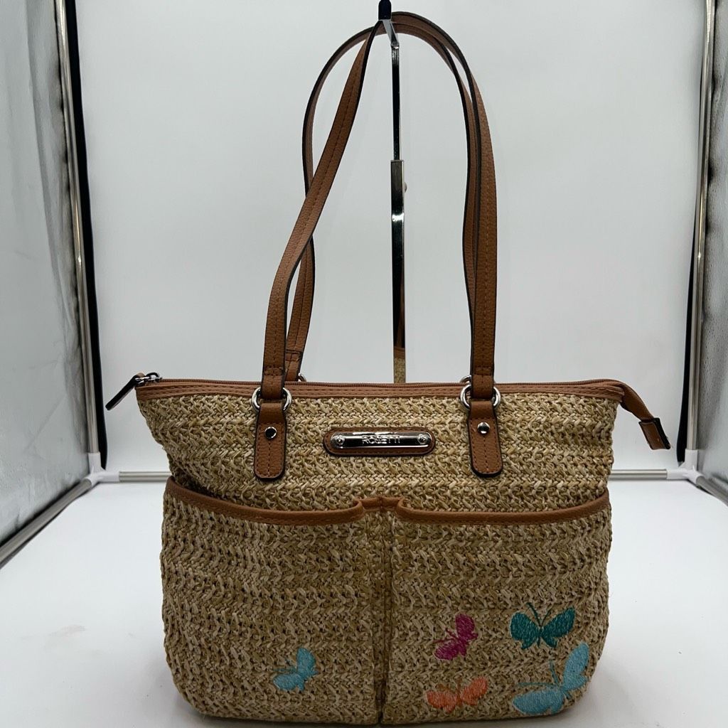 Other Rosetti Raffia and Embroidery Butterly Shoulder Bag Size ONE SIZE - 1 Thumbnail