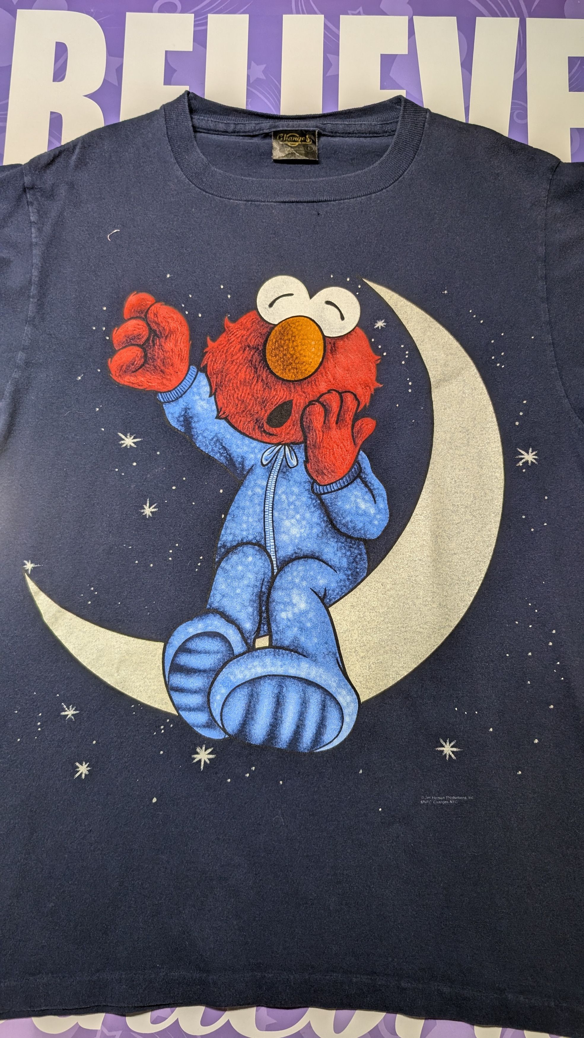 Vintage Vintage 90s Sleepy Elmo T-Shirt Size US L / EU 52-54 / 3 - 1 Thumbnail