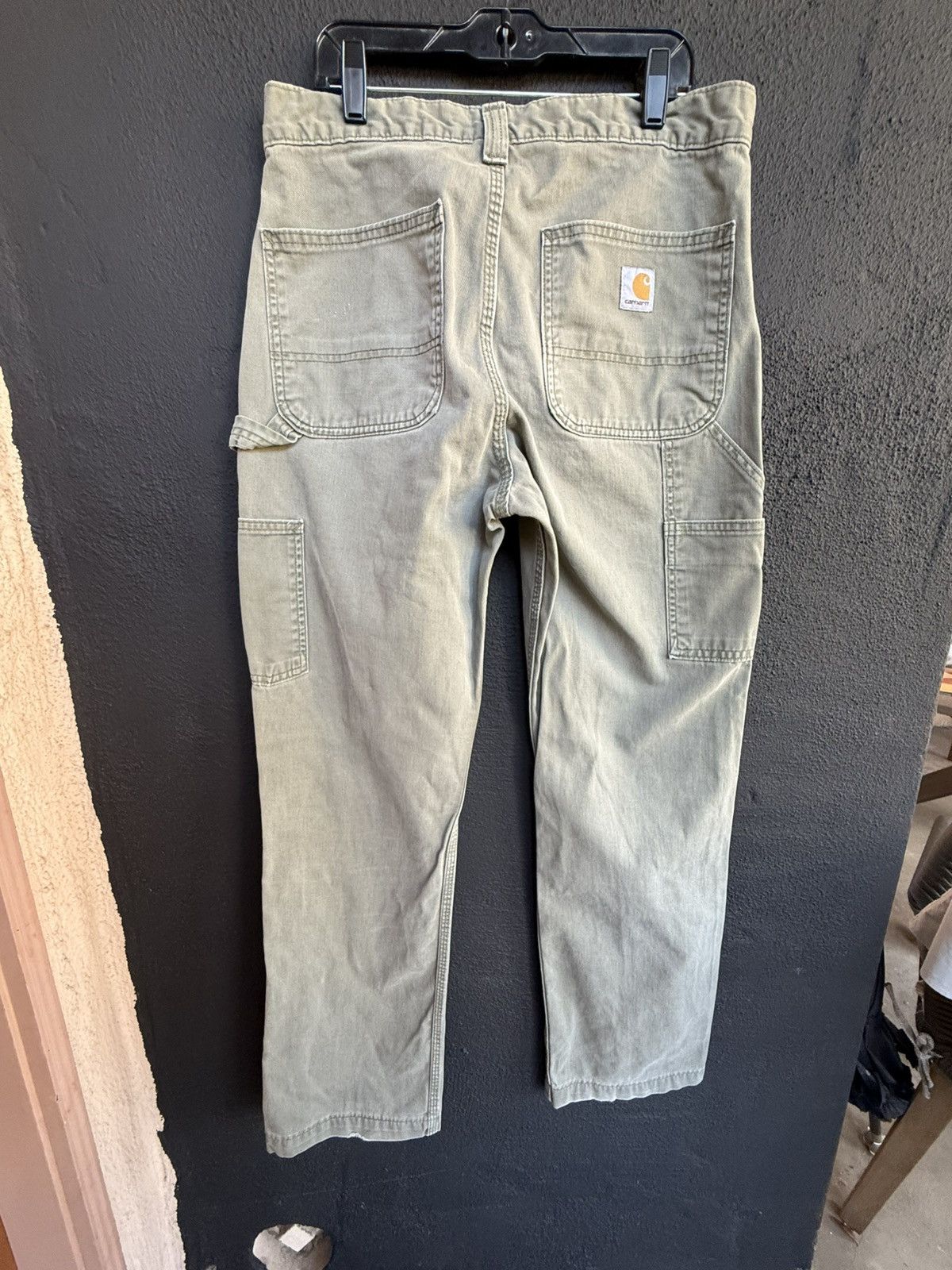 Carhartt Olive Green Carhartt Relaxed Fit Carpenter pants 31” X 32” Size US 31 - 3 Thumbnail