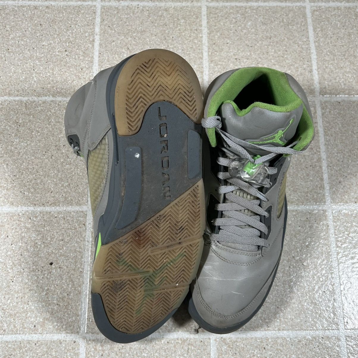 Jordan Brand Nike Air Jordan 5 V Retro Green Bean Silver 3M Size 12 Size US 12 / EU 45 - 5 Thumbnail