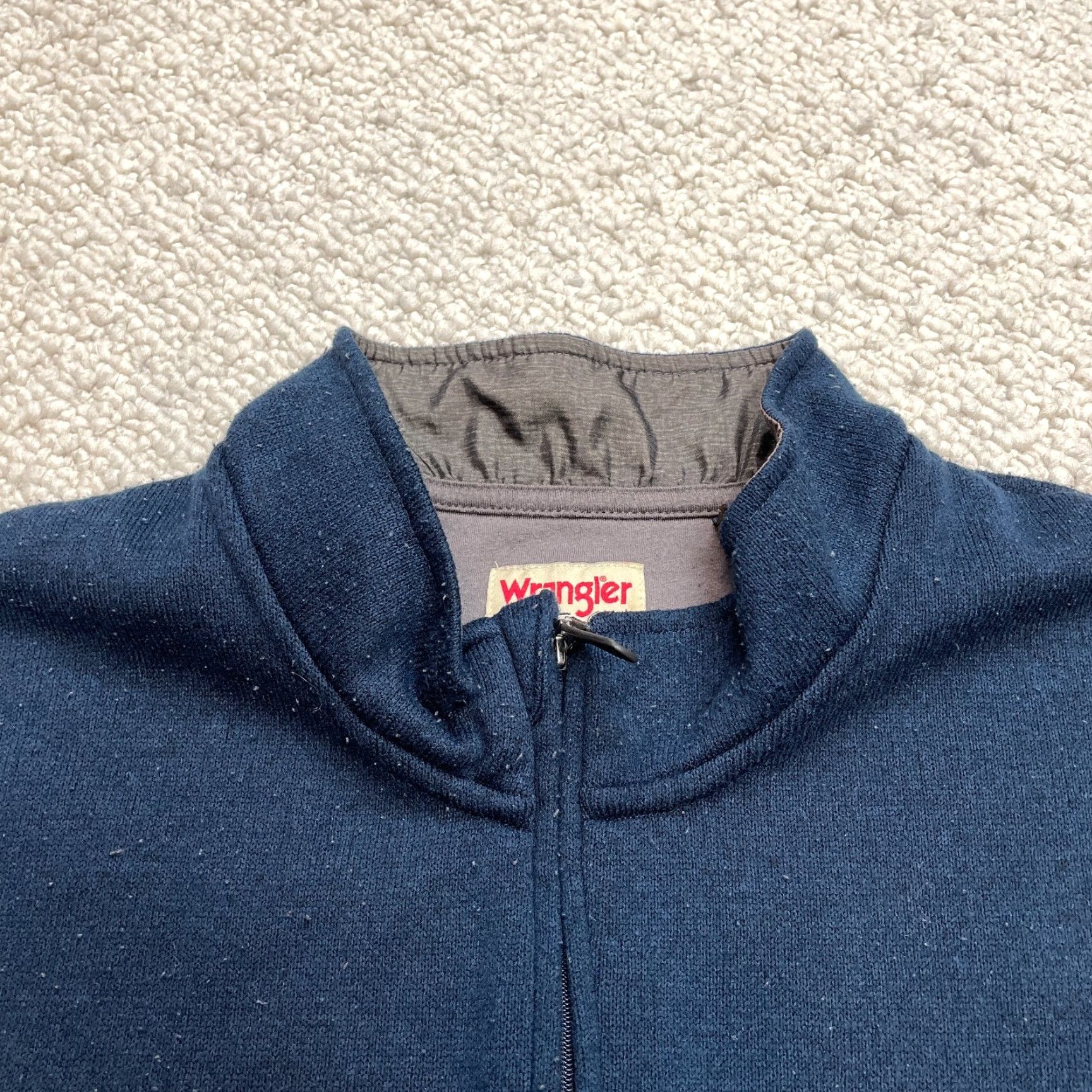 Wrangler VINTAGE Wrangler Jacket Mens 2XL Blue 1/4 Zip Pullover Solid Fleece Soft Blue Size US XXL / EU 58 / 5 - 2 Thumbnail