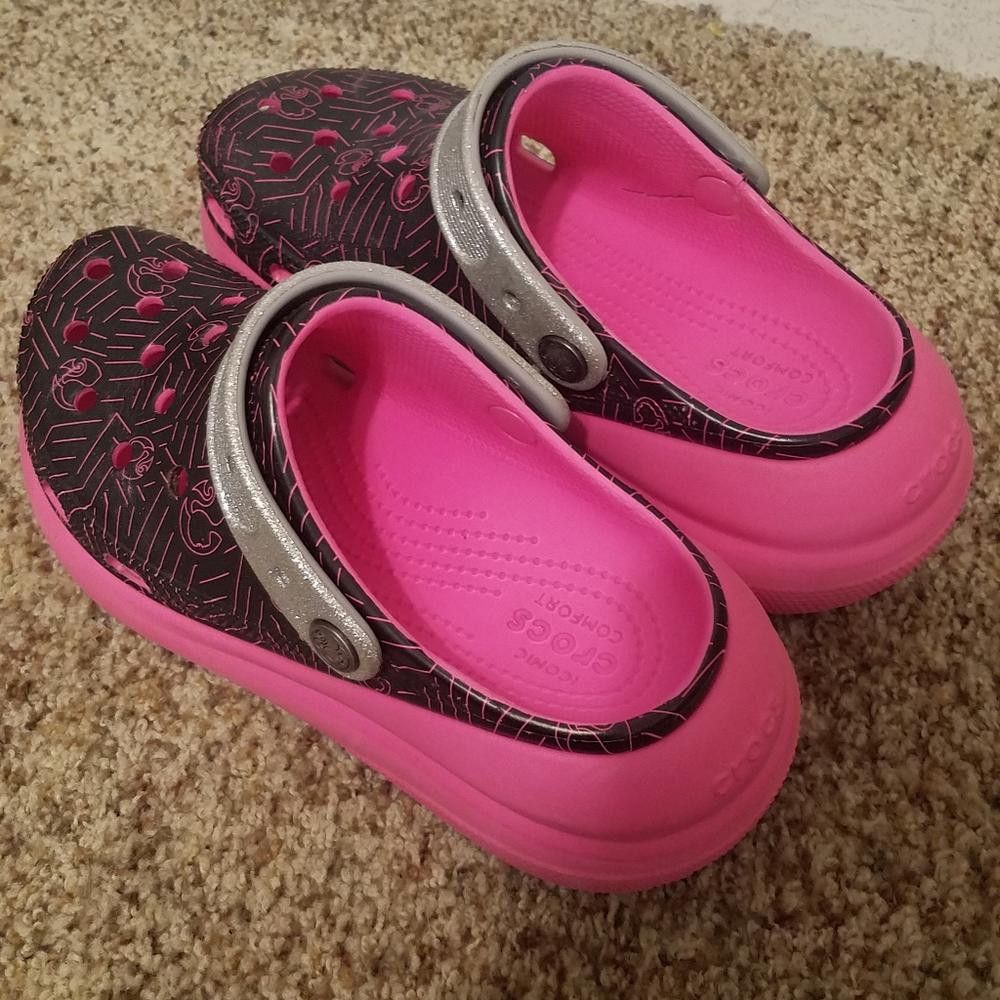 Crocs Crocs Pink and Black Size 7 Size US 7 / IT 37 - 2 Thumbnail