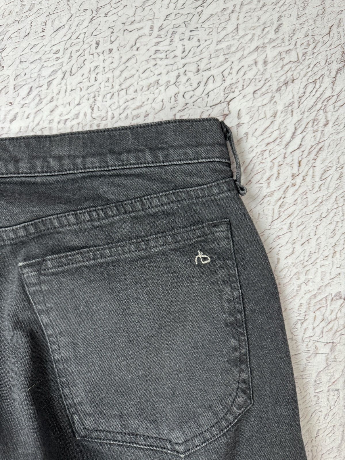 Rag & Bone Rag & Bone made in USA graphite faded denim jeans Size US 31 - 17 Thumbnail