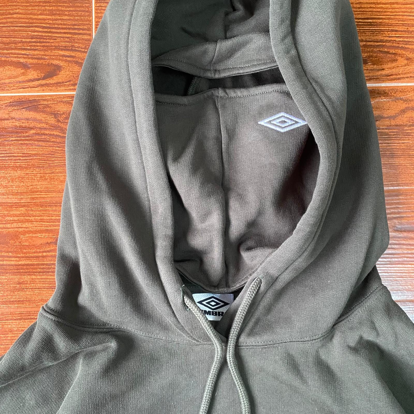 Umbro x Slam Jam Dark Olive Manchester Logo Masked Hoodie Size US XL / EU 56 / 4 - 9 Thumbnail