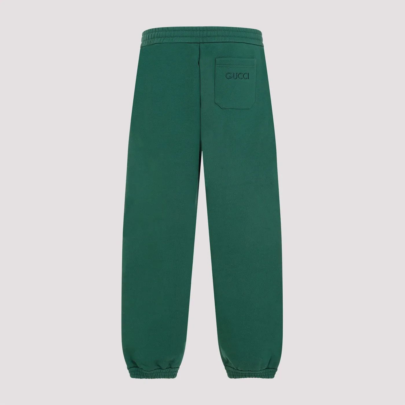 Gucci o1loc1c0925 Cotton Jersey Jogging Pant With Web in Green Size US 28 / EU 44 - 2 Thumbnail