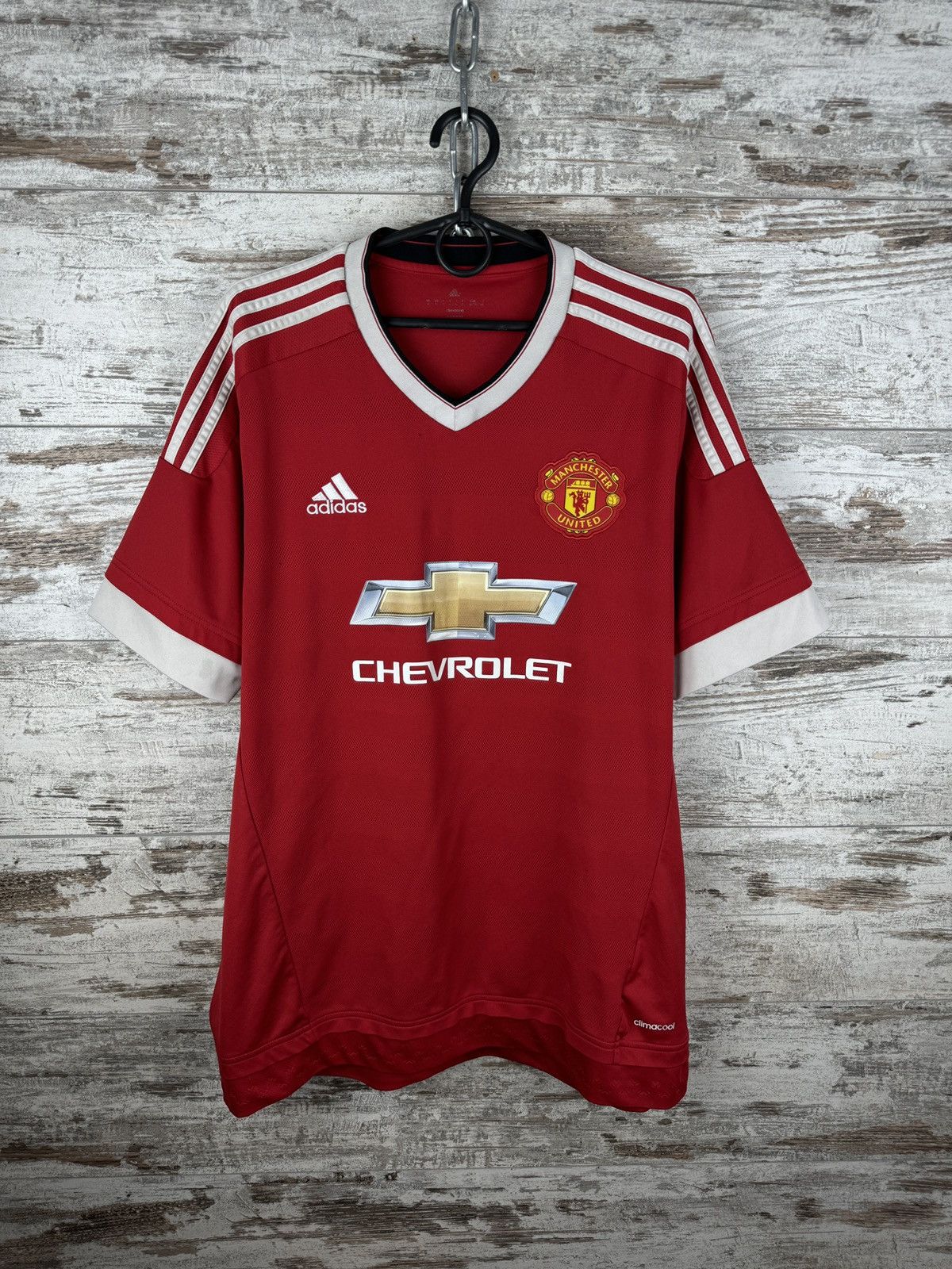 Adidas Mens Vintage Adidas Manchester United FC T-shirt jersey y2k Size US L / EU 52-54 / 3 - 1 Thumbnail