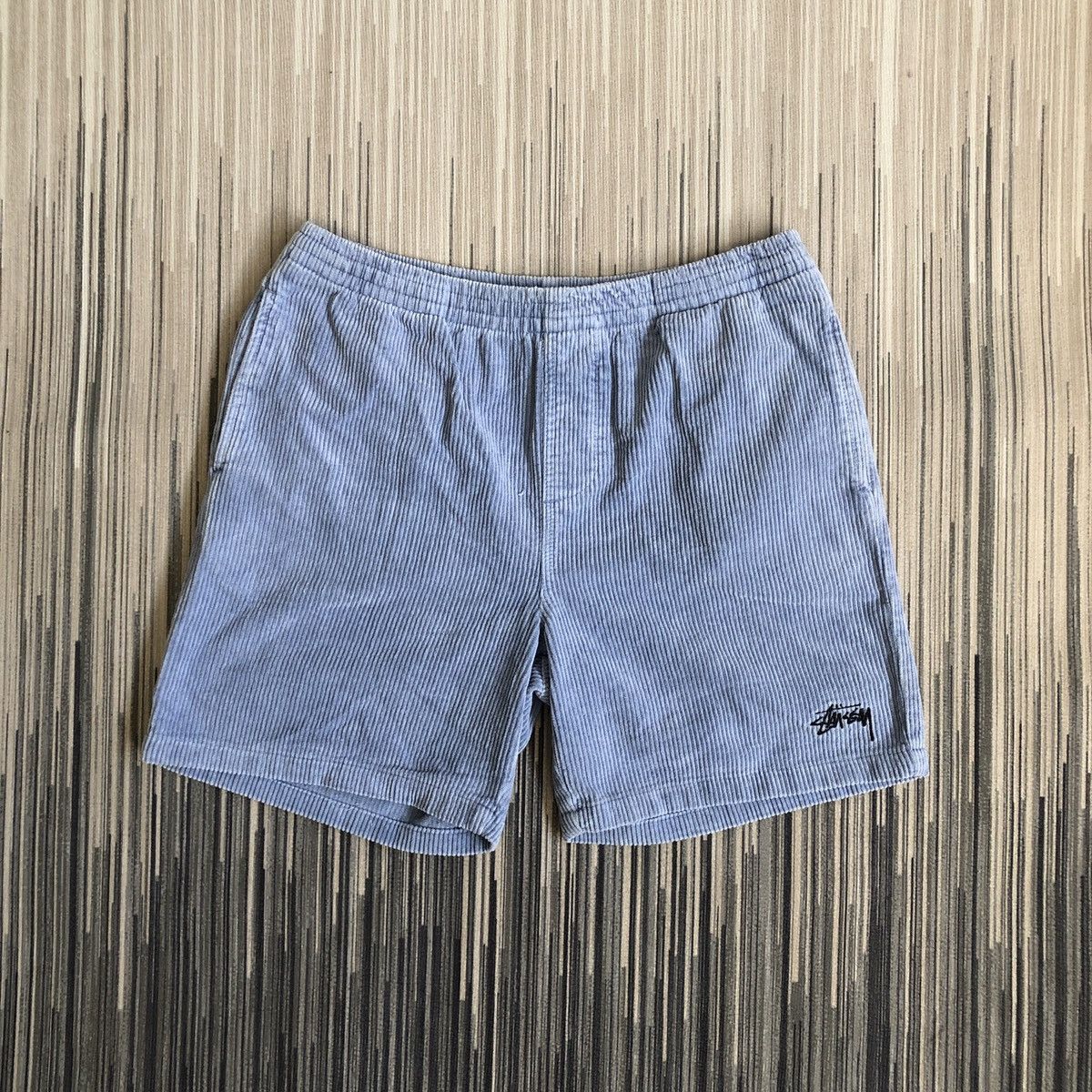 image of Stussy x Vintage Wide Wale Shorts in Blue, Men's (Size 34)