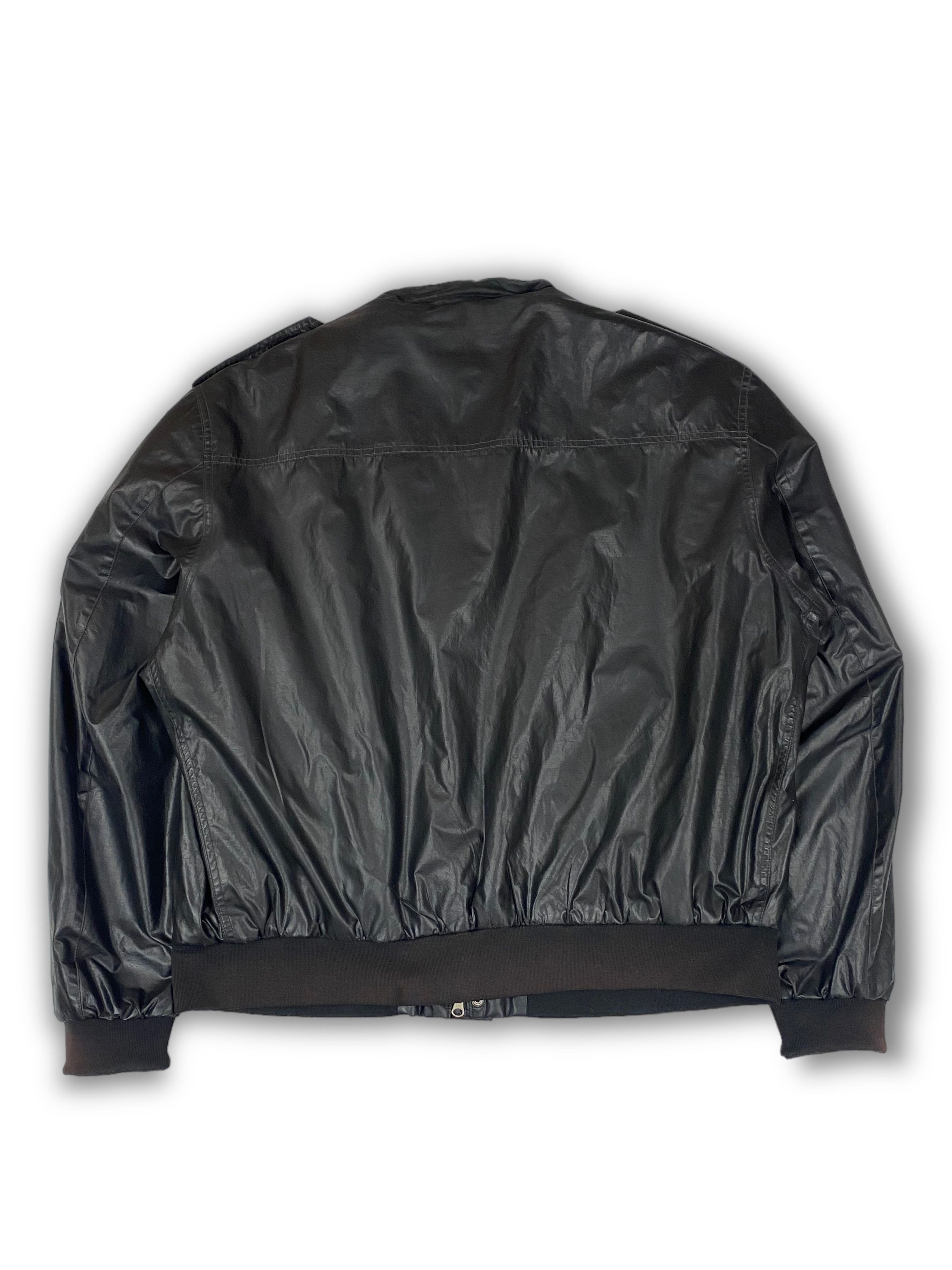 Barbour Vintage BARBOUR Super Rare Black Shining Biker Jacket M543 Size US XXL / EU 58 / 5 - 17 Thumbnail