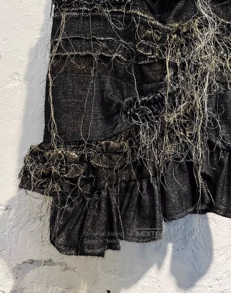 Comme des Garcons Comme Des Garcons size XS Gold and Silver Thread Pleated S Size 23" - 4 Thumbnail
