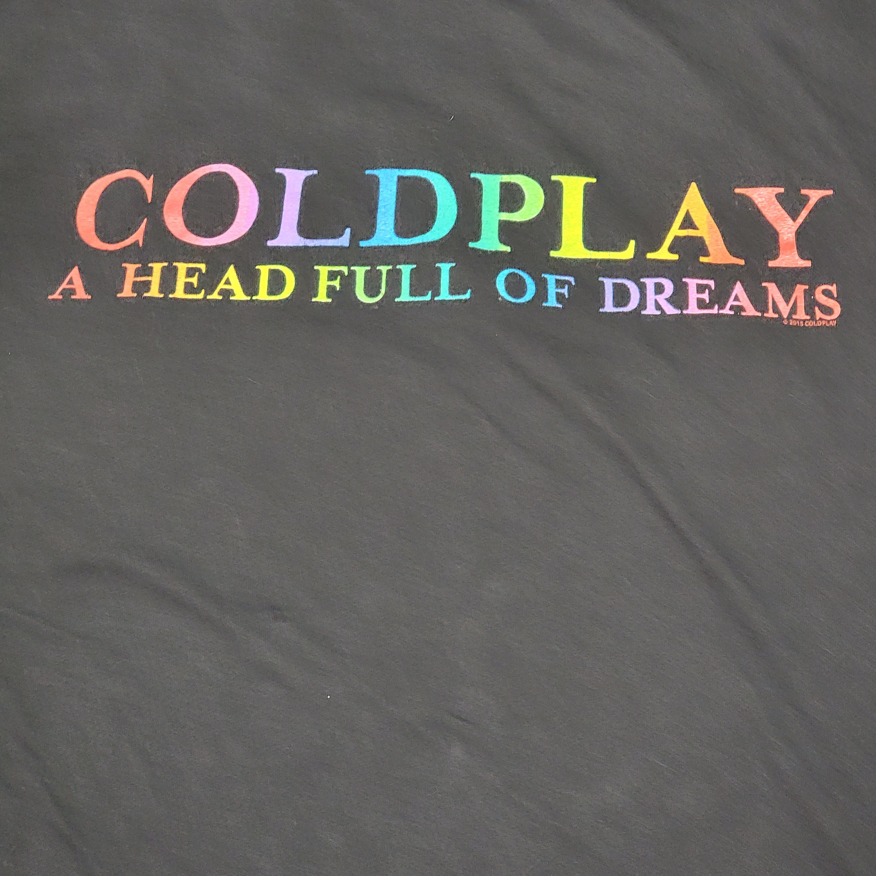 Other Coldplay SS Black Unisex Tee "A Head Full Of Dreams" Size L / US 10 / IT 46 - 4 Thumbnail