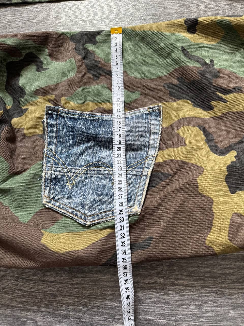 Vintage Vintage Camo Messenger Bag with Denim Pocket Size ONE SIZE - 11 Thumbnail