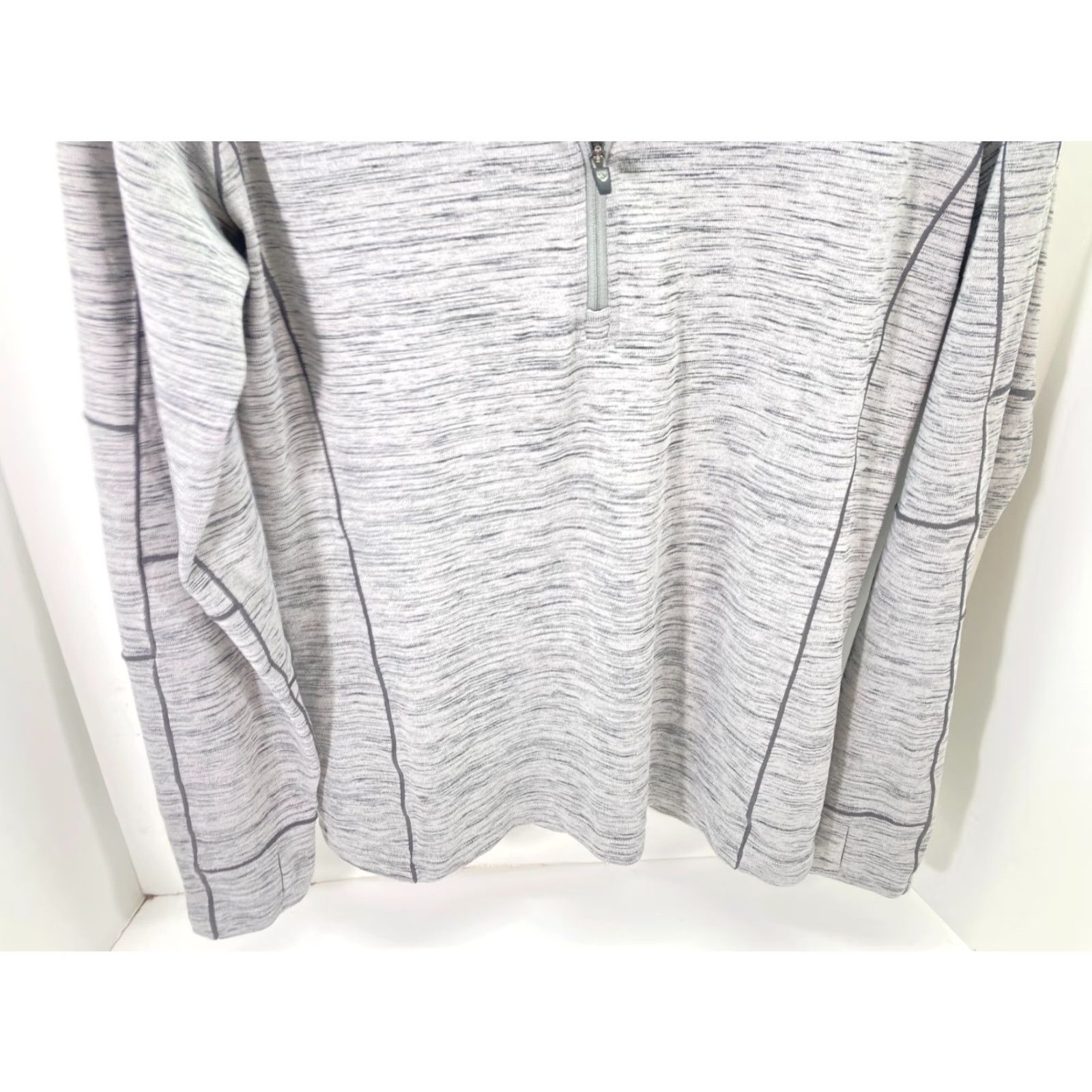 Logo 7 Kuhl Alloy Pullover Sweater Mens S Heather Gray 1/4 Zip Knit Long Sleeve Mock Neck Logo Outdoors Sports Winter Fall Spring Size US S / EU 44-46 / 1 - 5 Thumbnail