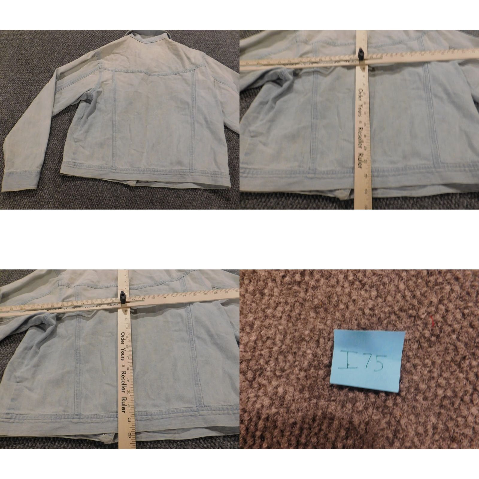 Bill Blass Bill Blass Womens Jacket Jacket M Blue Denim Button Long Sleeve Mid-Length Basic Jacket Regular XS? Size 32" / US 10 / IT 46 - 9 Thumbnail