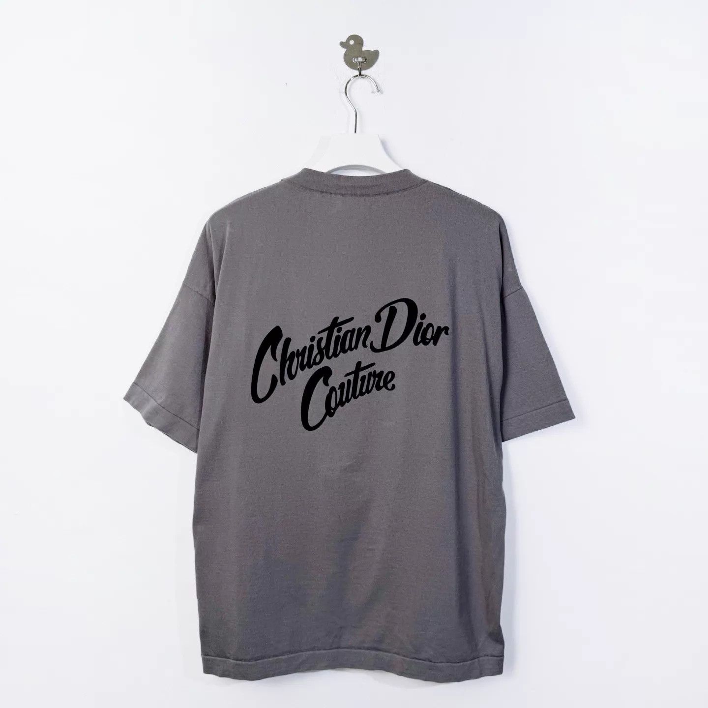 Dior DIOR 24 Flocked Logo Cotton Crew Short Tee Deep XL Size US XL / EU 56 / 4 - 2 Thumbnail