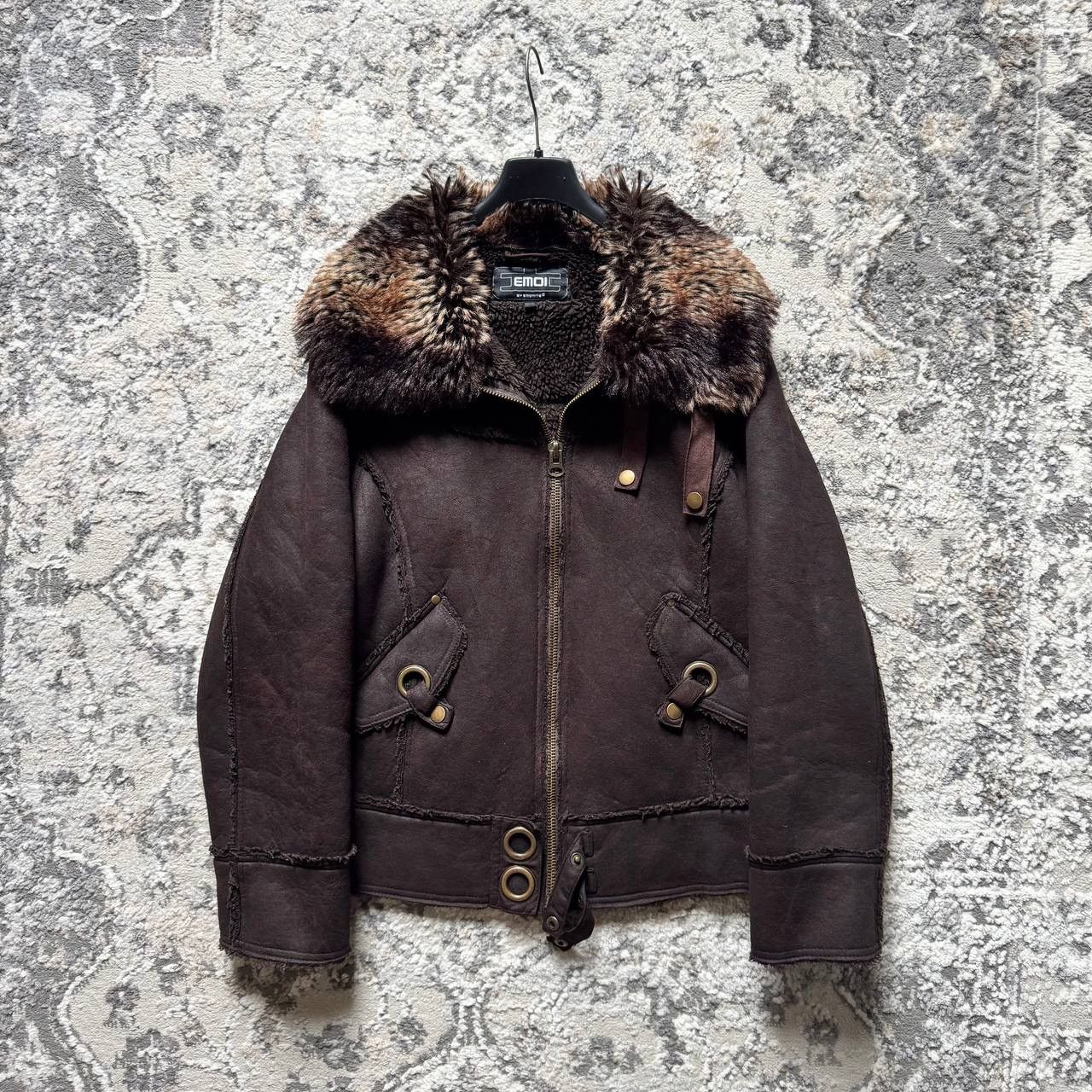 If Six Was Nine Avant Garde If Six Was Nine Style Fur Brown Leather Jacket Size US L / EU 52-54 / 3 - 5 Thumbnail