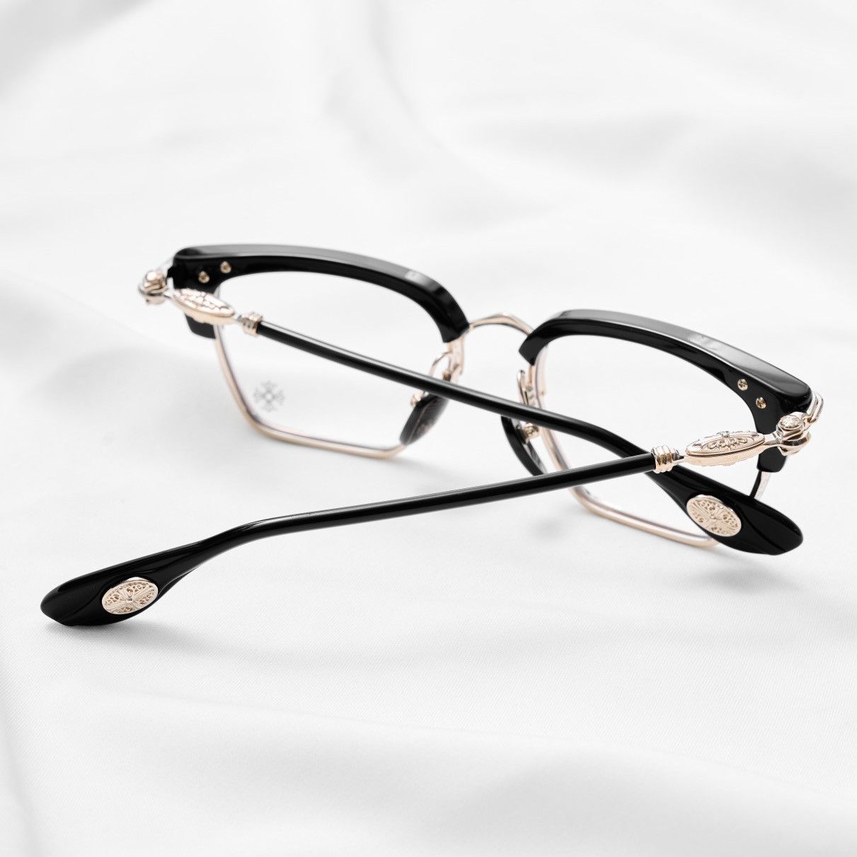Chrome Hearts CHROME HEARTS NIPPLOPOLIS BLACK GOLD PLATED GLASSES Size ONE SIZE - 7 Thumbnail