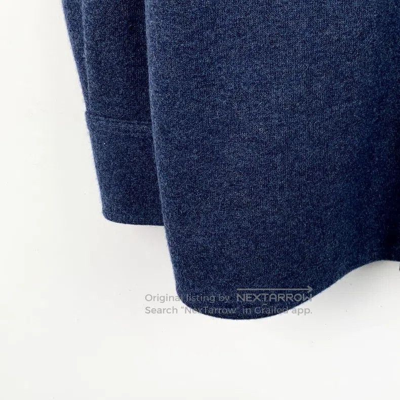 Loro Piana Loro Piana Dark Blue Cashmere Collared Single-breasted Lon Size US XXL / EU 58 / 5 - 4 Thumbnail