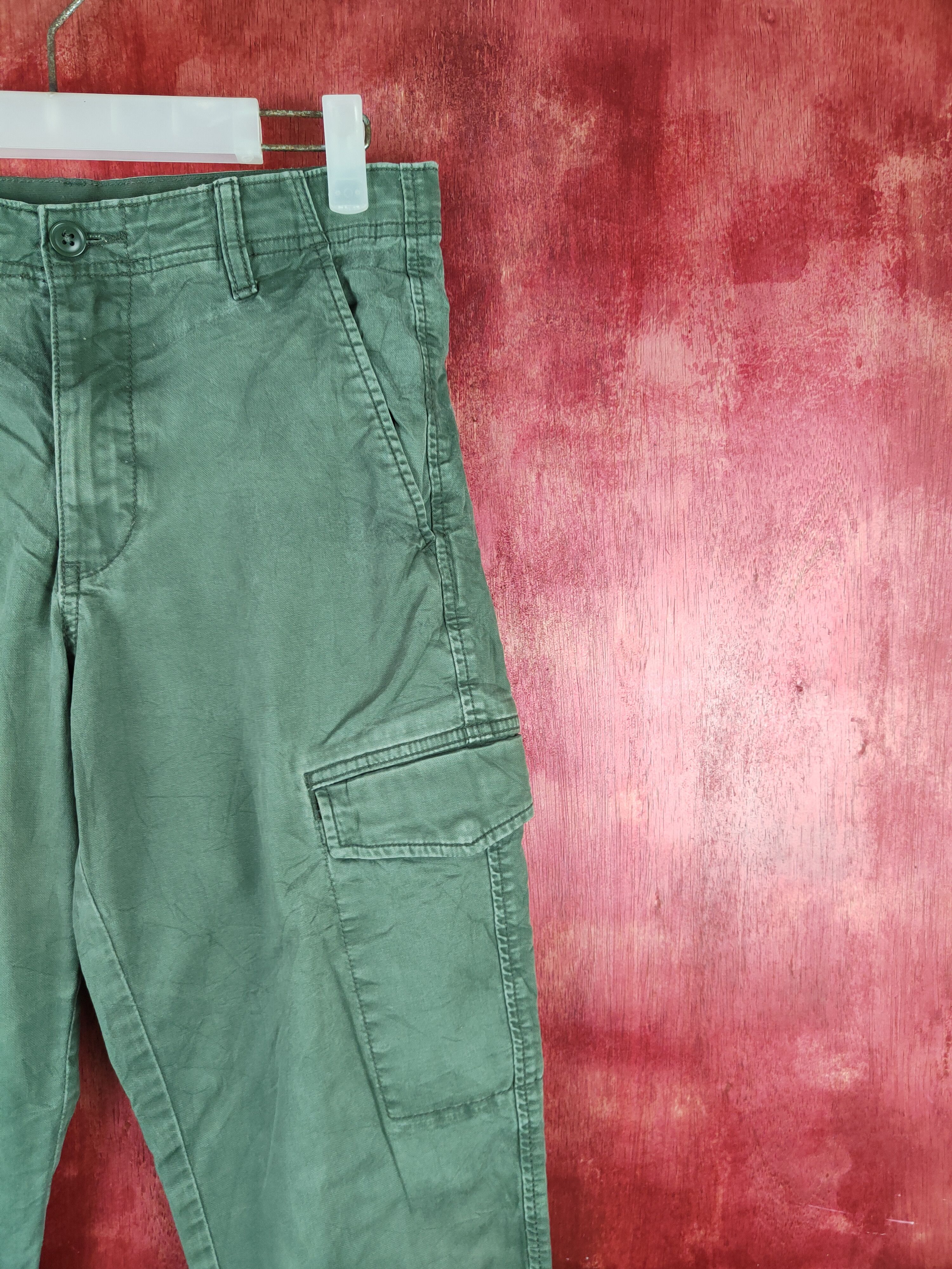 Japanese Brand × Uniqlo Uniqlo Green Multipocket Tactical Jogger Pants #S1286 Size US 29 - 5 Thumbnail