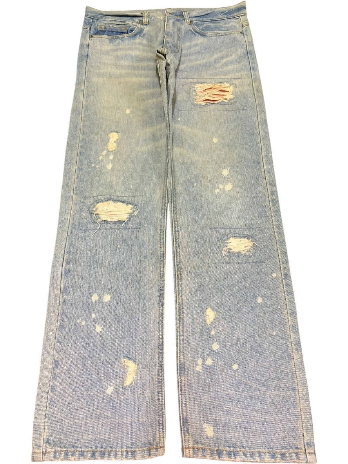 Ksubi Vintage Japanese Brand Faded Wash Distressed Jeans Size 32" / US 10 / IT 46 - 1 Thumbnail