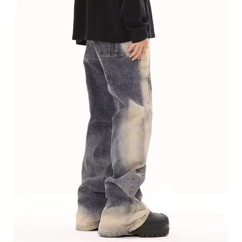 Designer × Vintage Design Streetwear Washed Tie Dye Flared Jeans Pants Size US 36 / EU 52 - 8 Thumbnail
