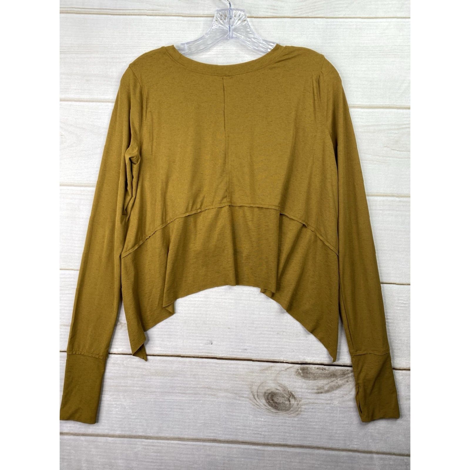 Free People Free People Movement Tempo Top XS Gold Long Sleeve Pullover Blouse Womens Spring Casual Knit Shirt Size XS / US 0-2 / IT 36-38 - 7 Thumbnail