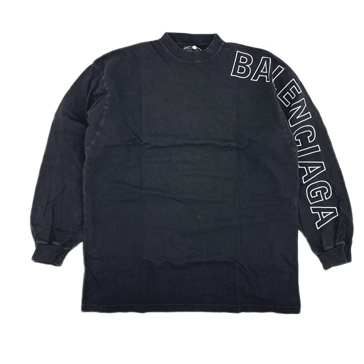Balenciaga Balenciaga Long Sleeve Outline T-Shirt Size US L / EU 52-54 / 3 - 1 Thumbnail