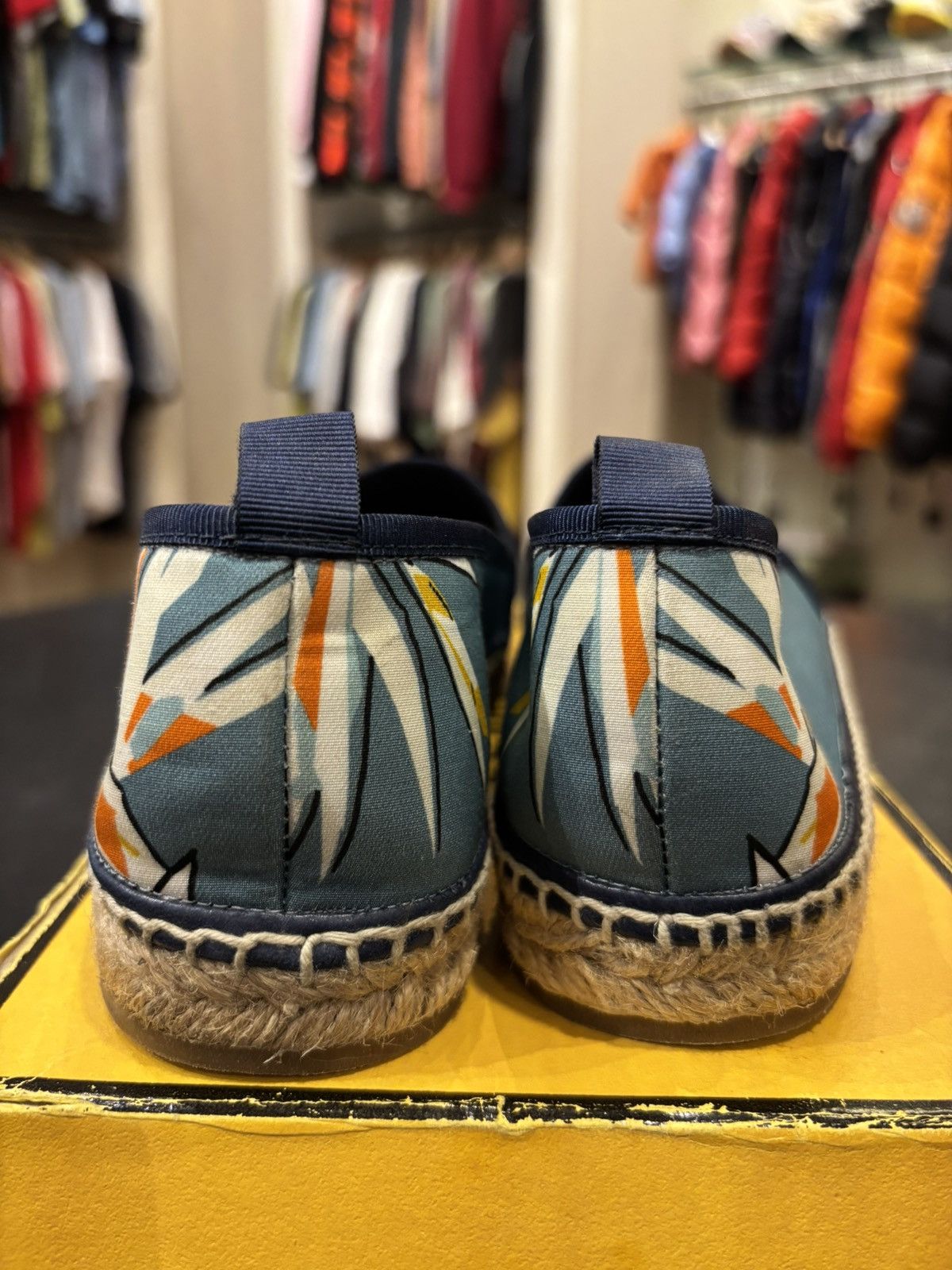 Fendi Fendi Blue Print Espadrilles Size US 9 / IT 39 - 4 Thumbnail