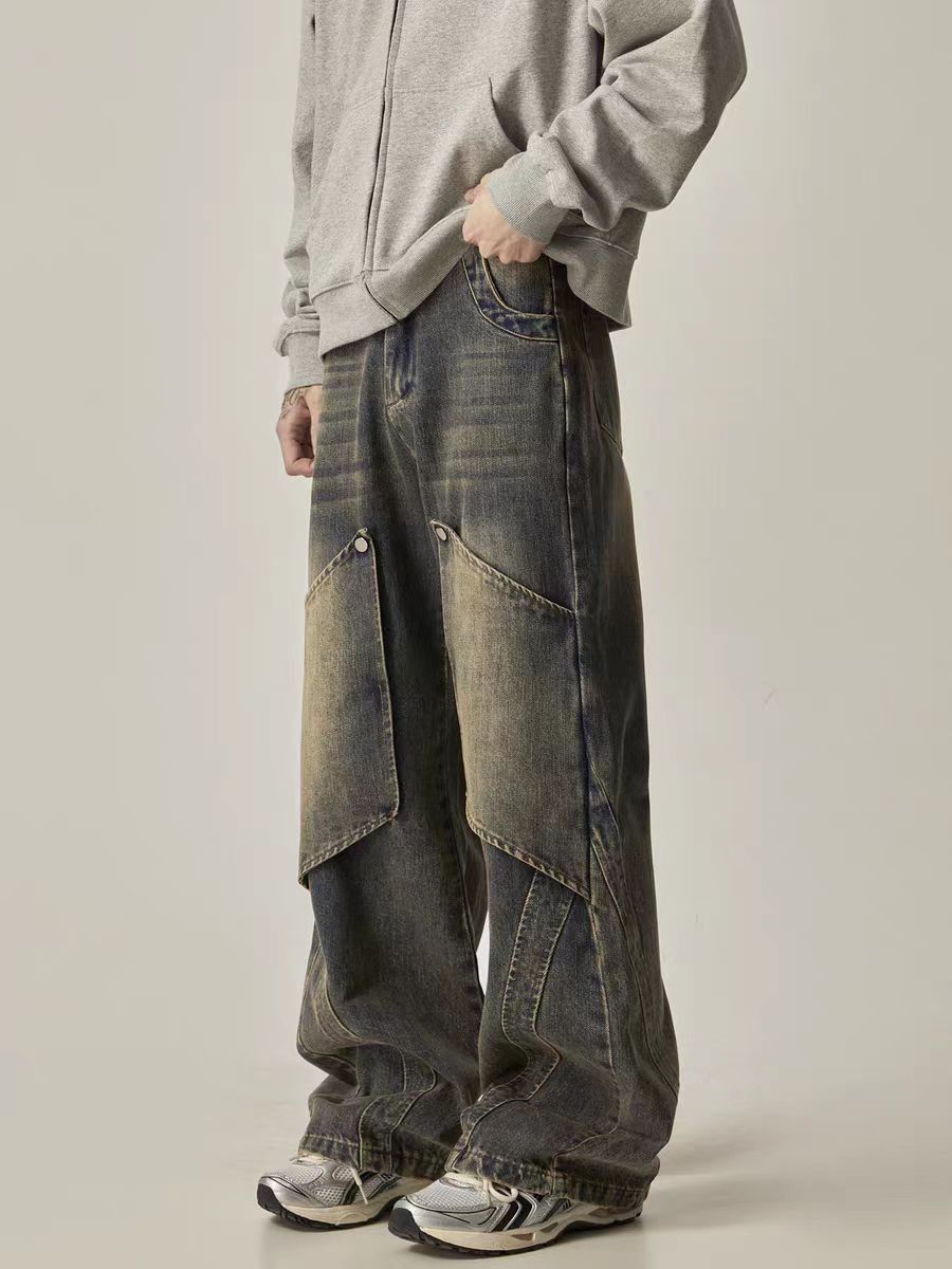 Japanese Brand × Jean Vintage Maillard Deconstructed Work Straight Leg Jeans Size US 30 / EU 46 - 3 Thumbnail