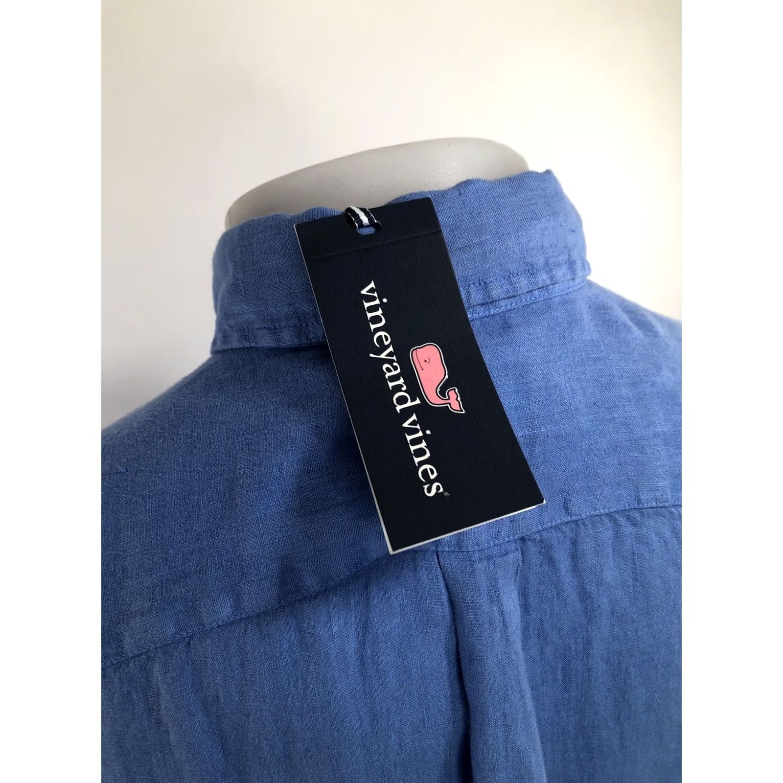 Vineyard Vines VINEYARD VINES Murray Shirt - Linen - Button-Up - Mens L - Blue - Long Sleeve - 100% Linen - New w TAGS Size US L / EU 52-54 / 3 - 5 Thumbnail