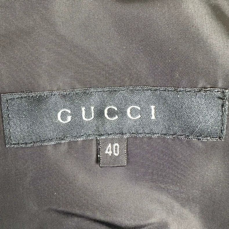 Gucci Gucci Black nylon double-breasted jacket 2504-Nextarrow Size S / US 4 / IT 40 - 4 Thumbnail