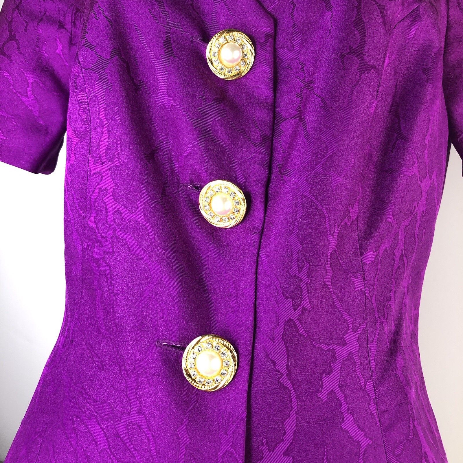 Other Rimini Saks Fifth Avenue Purple Evening Top Skirt Suits Sz 6 Size M / US 6-8 / IT 42-44 - 11 Thumbnail