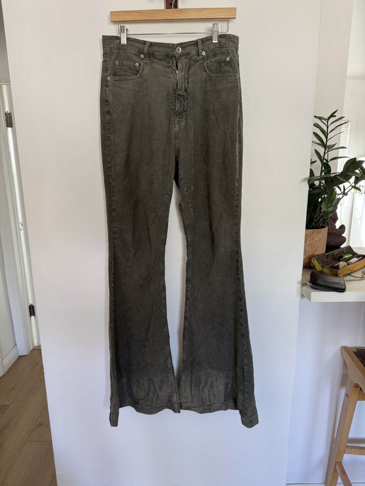 Rick Owens Hustler Bolan Bootcut Corduroy’s Size US 29 - 1 Thumbnail