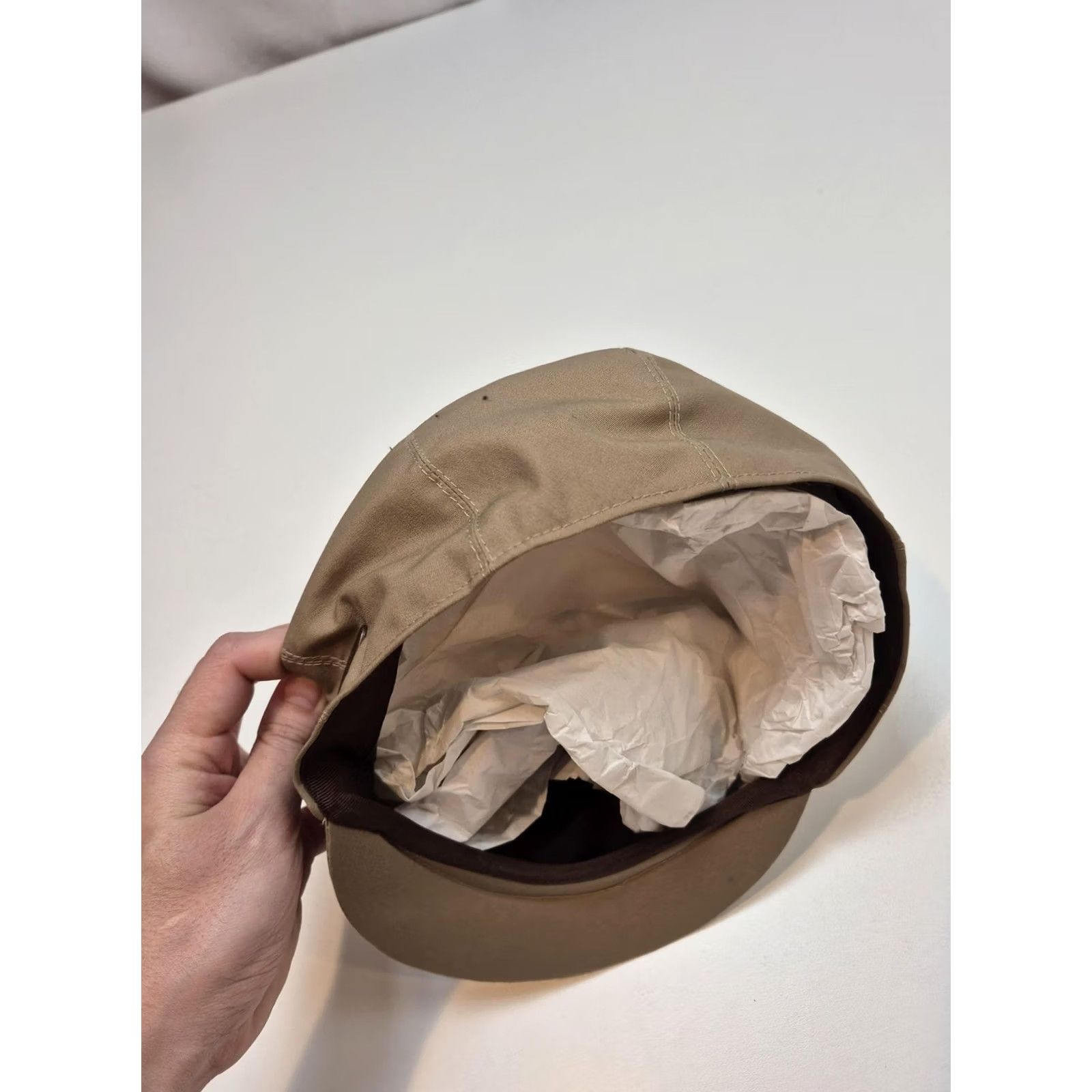 Kangol Kangol Coniston Rain Hat Flat Cap Beig e M Mens Water Resistant Lined Size ONE SIZE - 4 Thumbnail