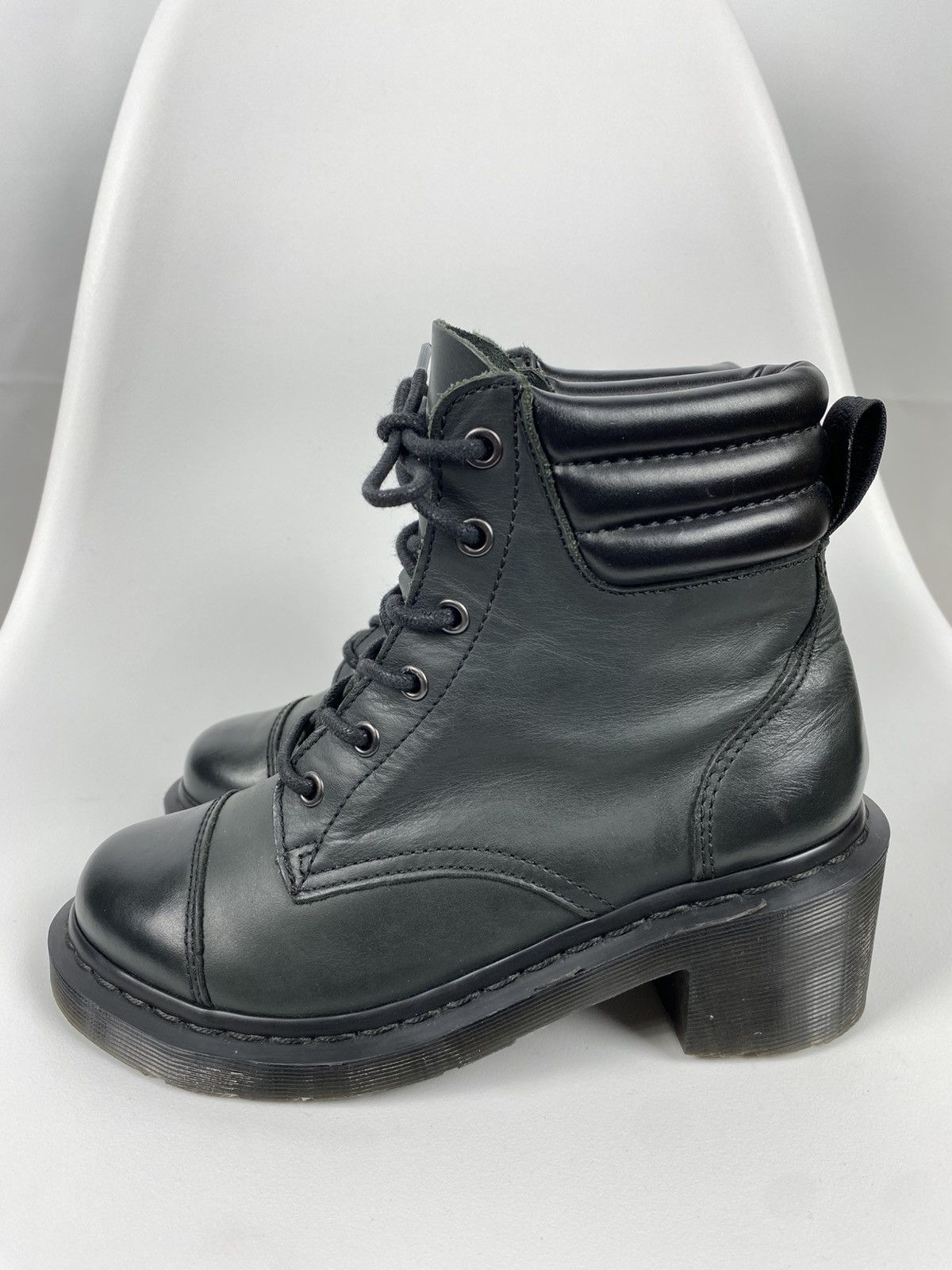 Dr. Martens × Vintage Dr Martens Genuine Leather Heel Boots size 37 UK4 Size US 6.5 / IT 36.5 - 3 Thumbnail