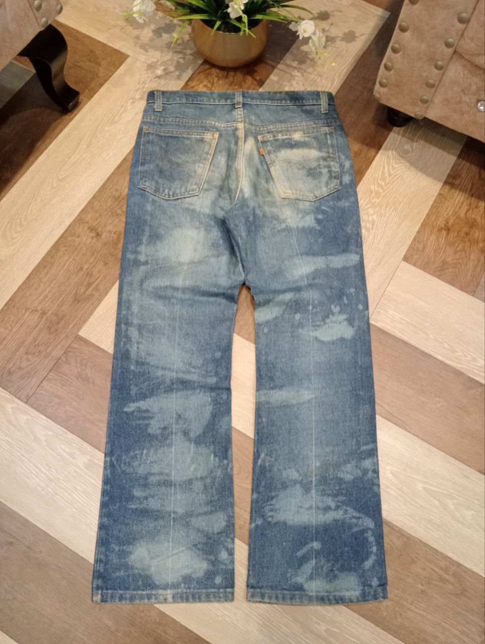 Levi's Vintage Clothing RARE LEVI'S VINTAGE 505 ORANGE TAB BLEACH JEANS Size US 33 - 11 Thumbnail