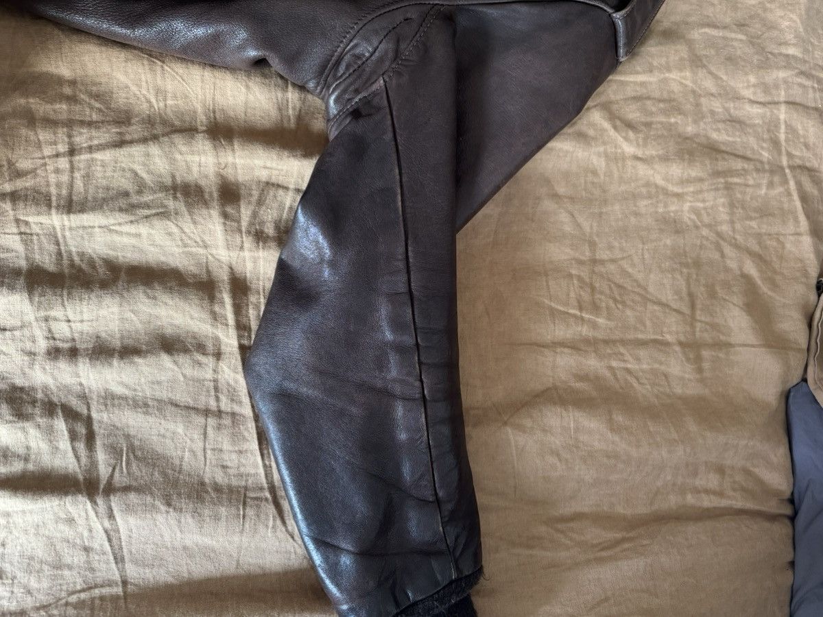 Schott Schott 184 SM A2 Bomber Aviator Leather Jacket 1970s Size US L / EU 52-54 / 3 - 4 Thumbnail