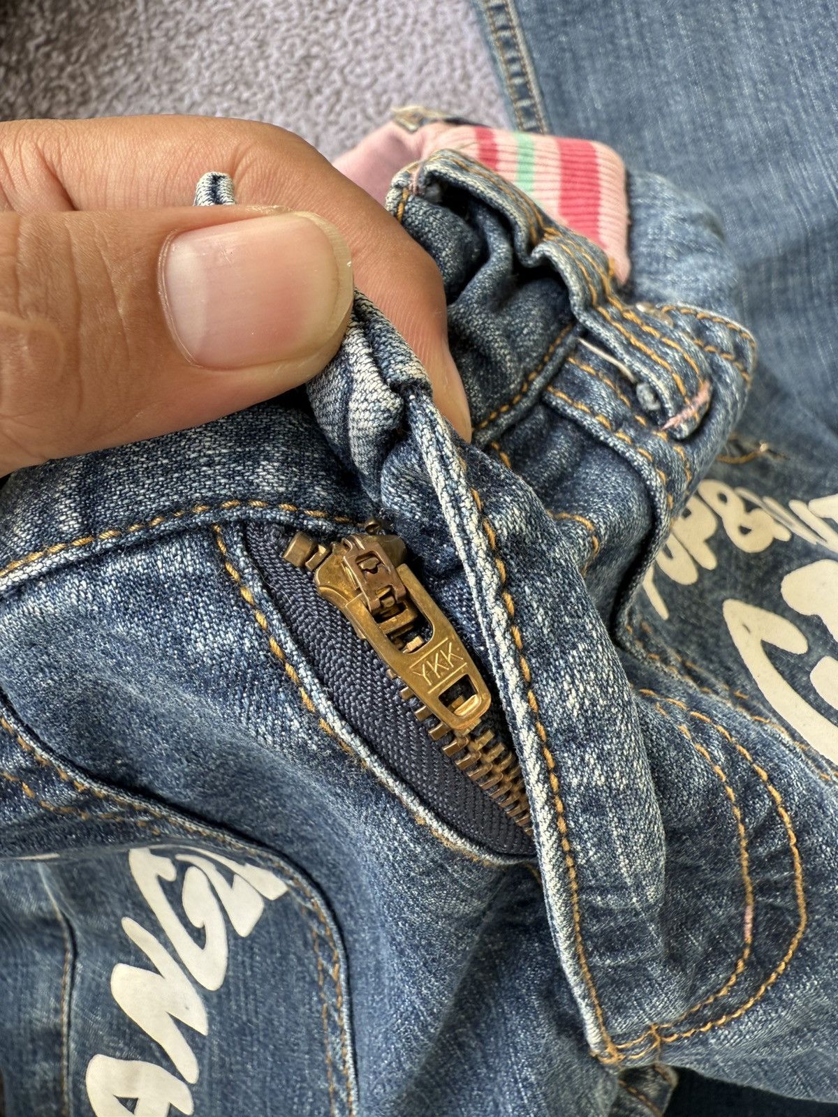 Angel Blue Angel blue jeans sweetpants size kids japanese brand Size US 26 / EU 42 - 13 Thumbnail