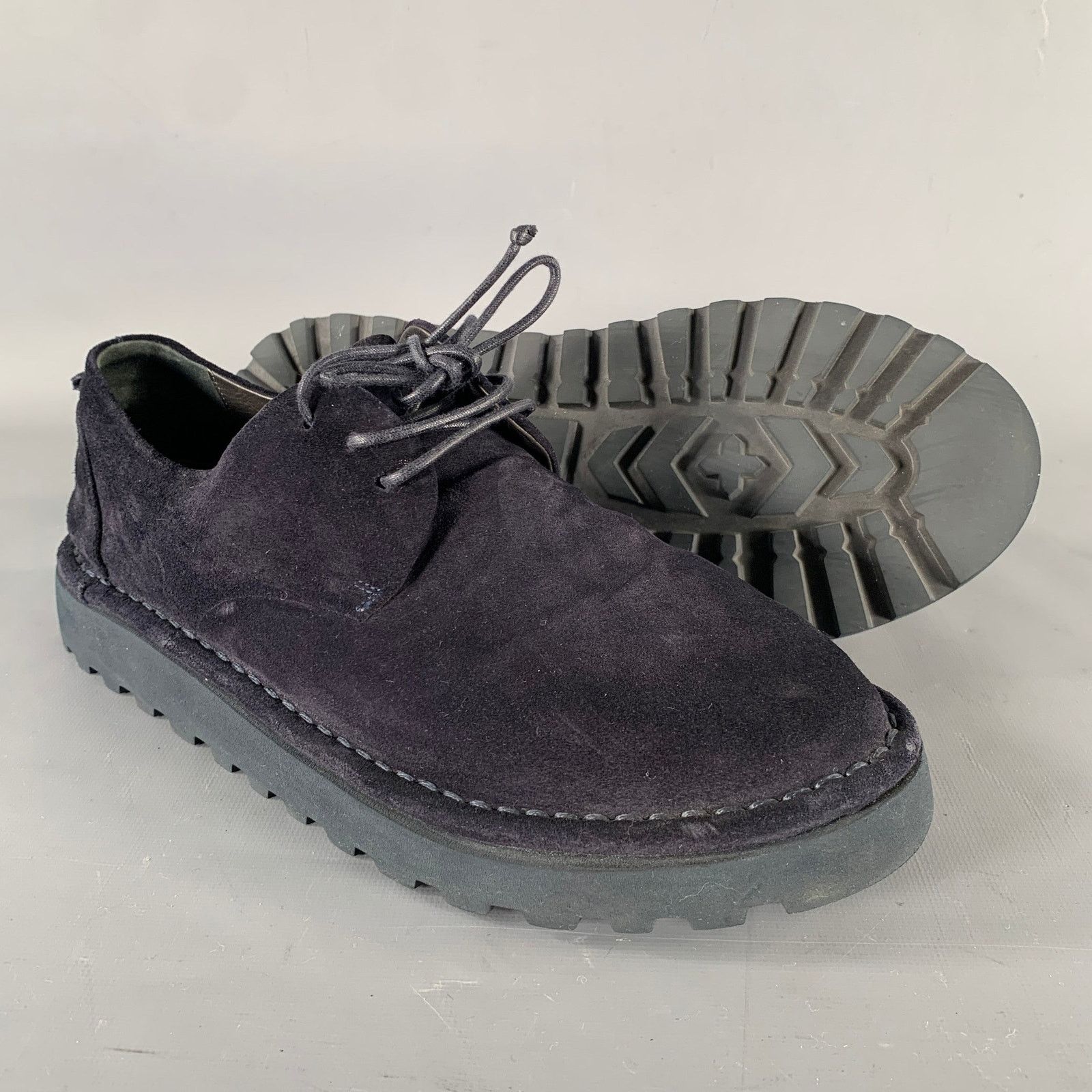 Marsell MARSELL Size 9 Navy Suede Lace Up Shoes Size US 9 / EU 42 - 5 Thumbnail