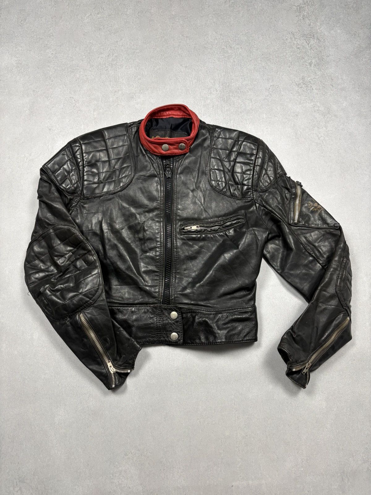 Belstaff Vintage 70s Belstaff Black Leather Motorcycle Suit Archive Size US S / EU 44-46 / 1 - 3 Thumbnail