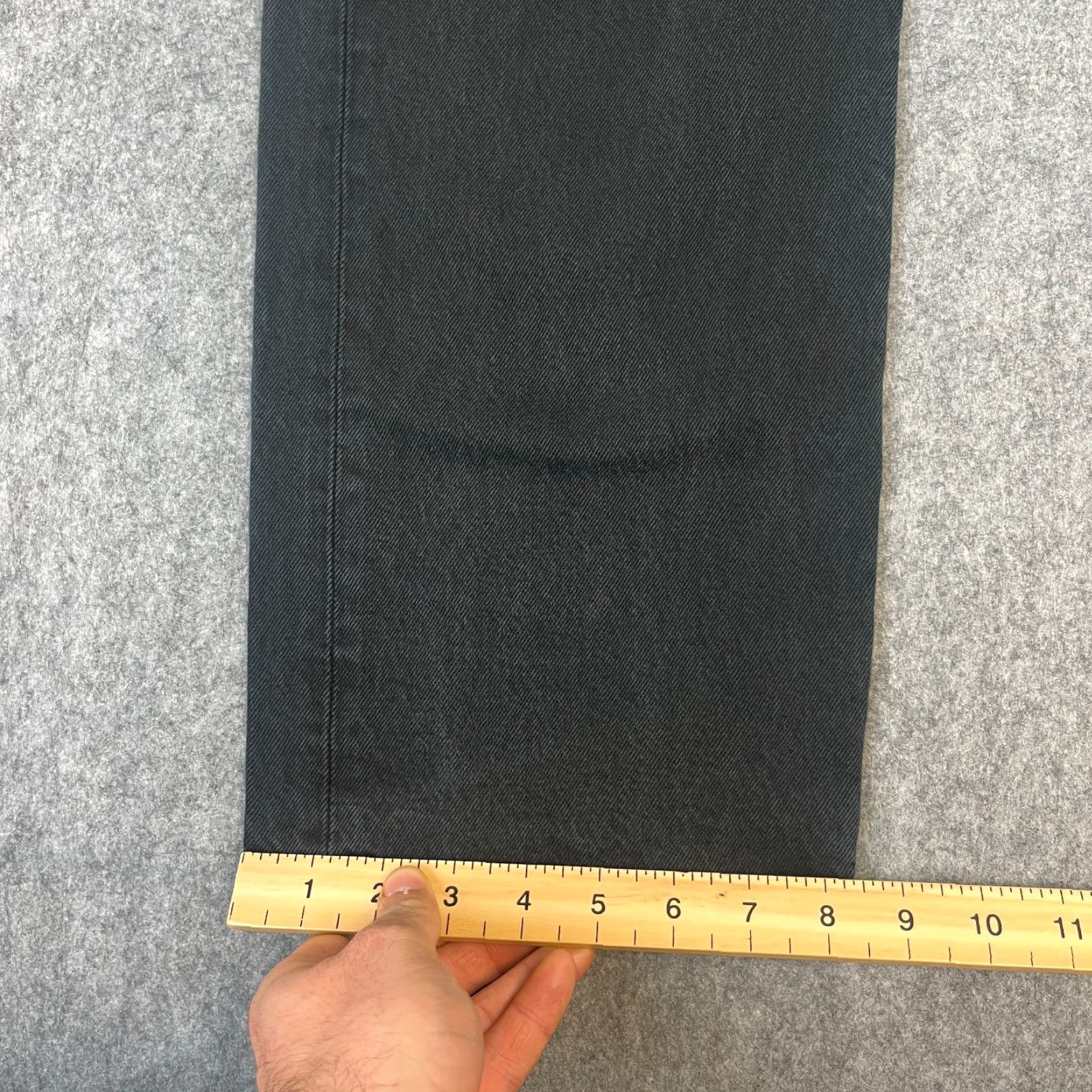 Levi's VINTAGE Levi's 501 Jeans Mens Straight 36 32 Dark Grey Button Fly 90s Levi's 501 Series Regular Denim Cotton 5-Pocket Mens Jeans Size US 36 / EU 52 - 3 Thumbnail