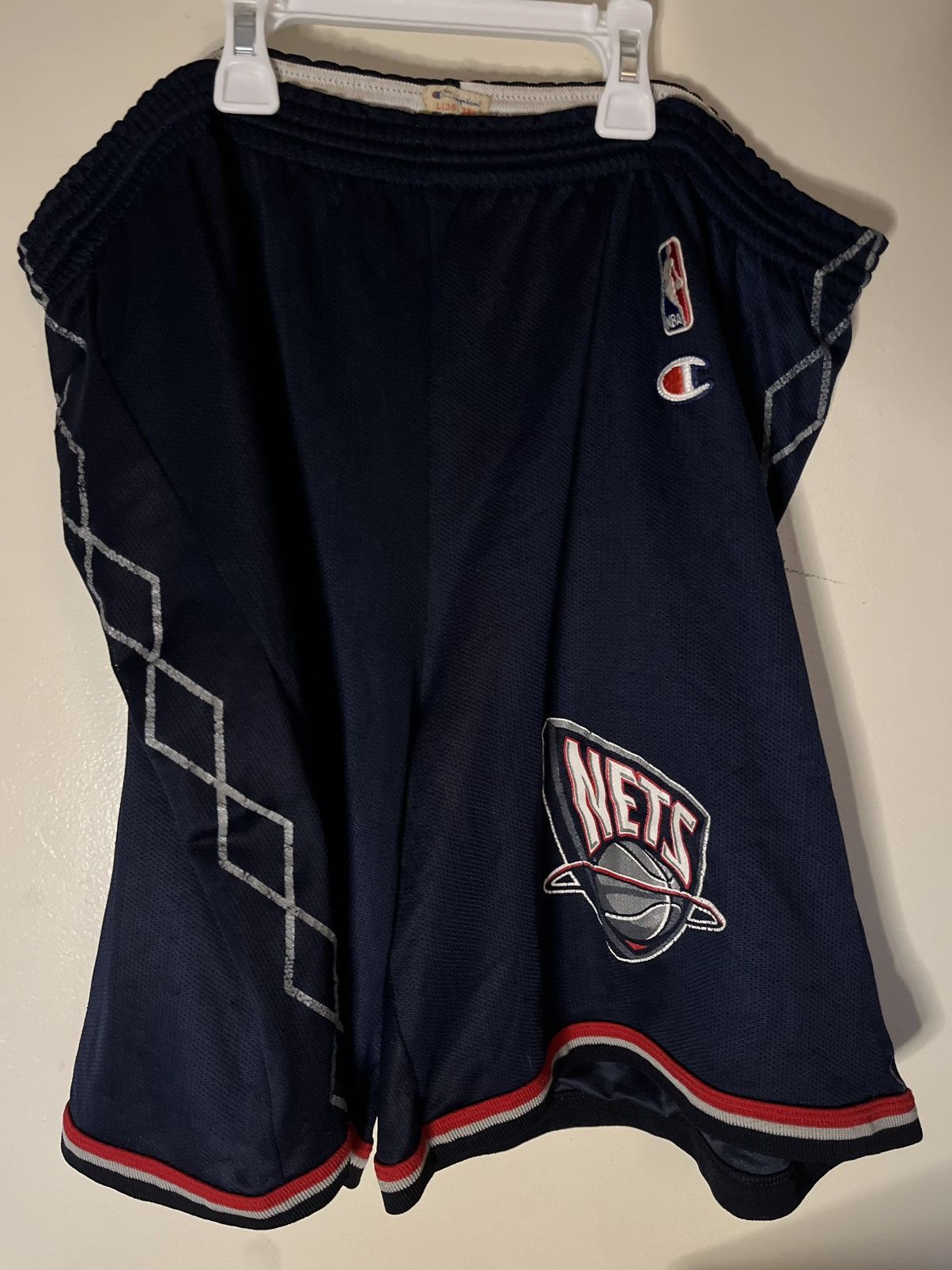 Champion vintage 90s new jersey nets champion shorts nba basketball Size US 40 / EU 56 - 1 Thumbnail